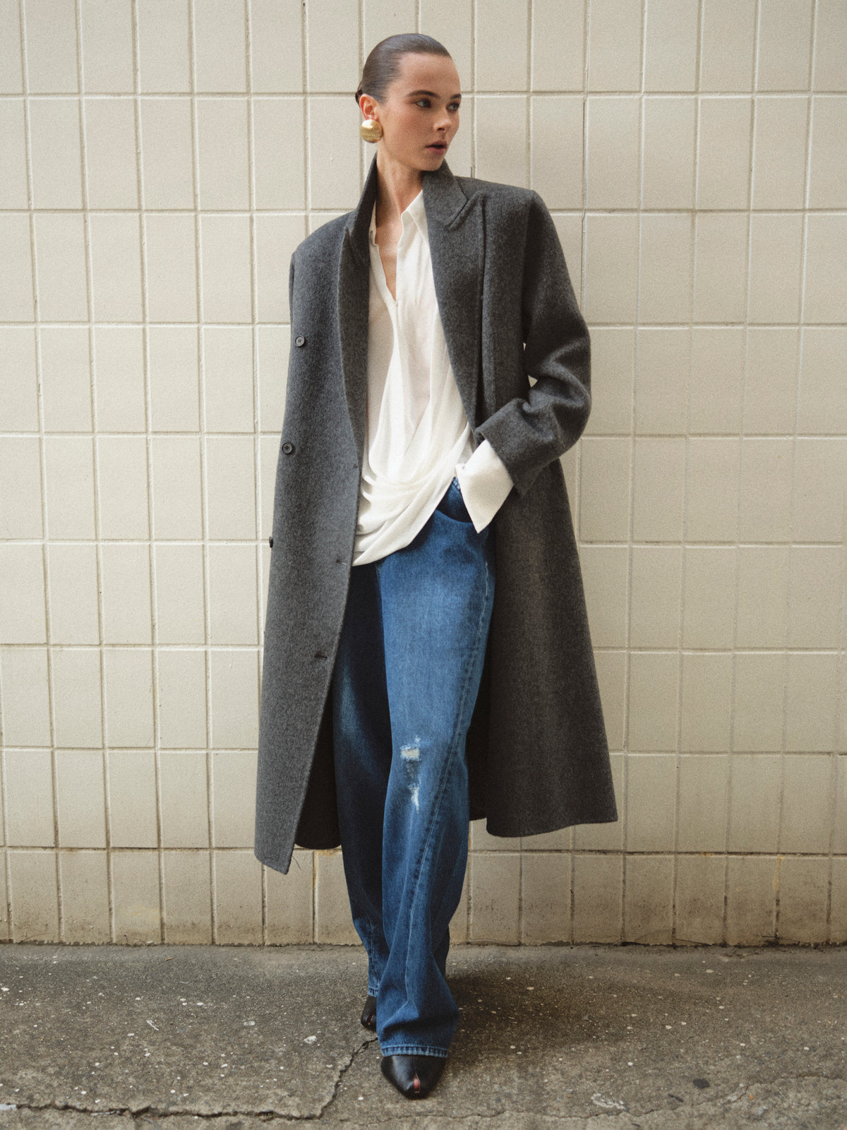 Hutton Coat, Grey