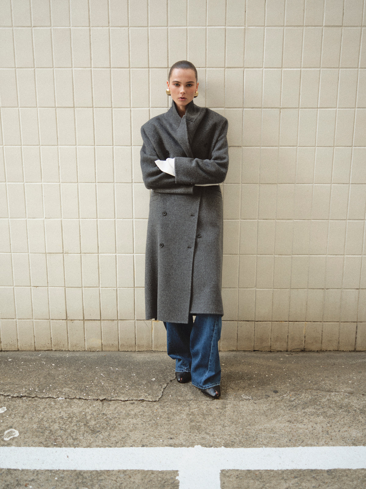 Hutton Coat, Grey