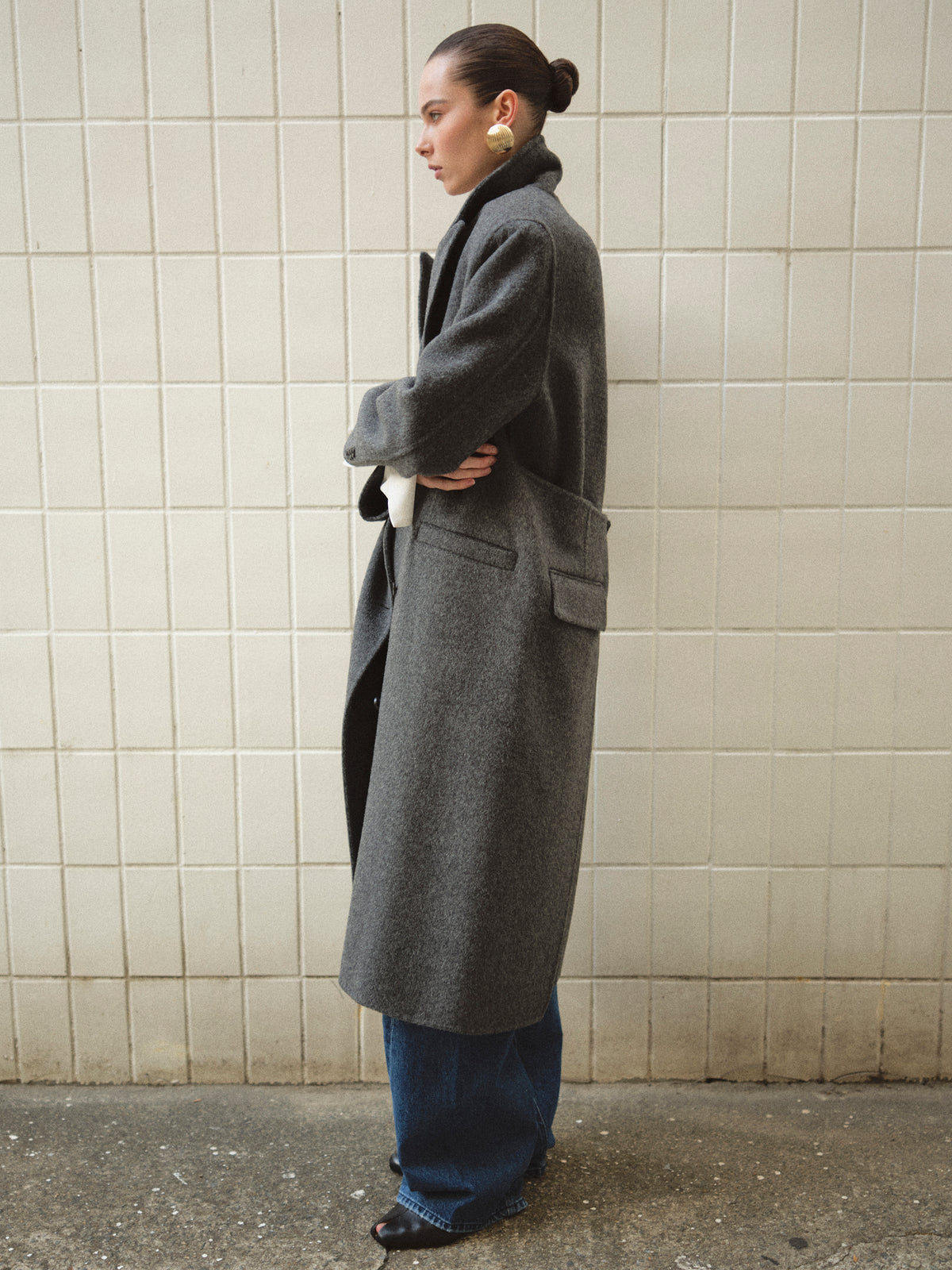 Hutton Coat, Grey