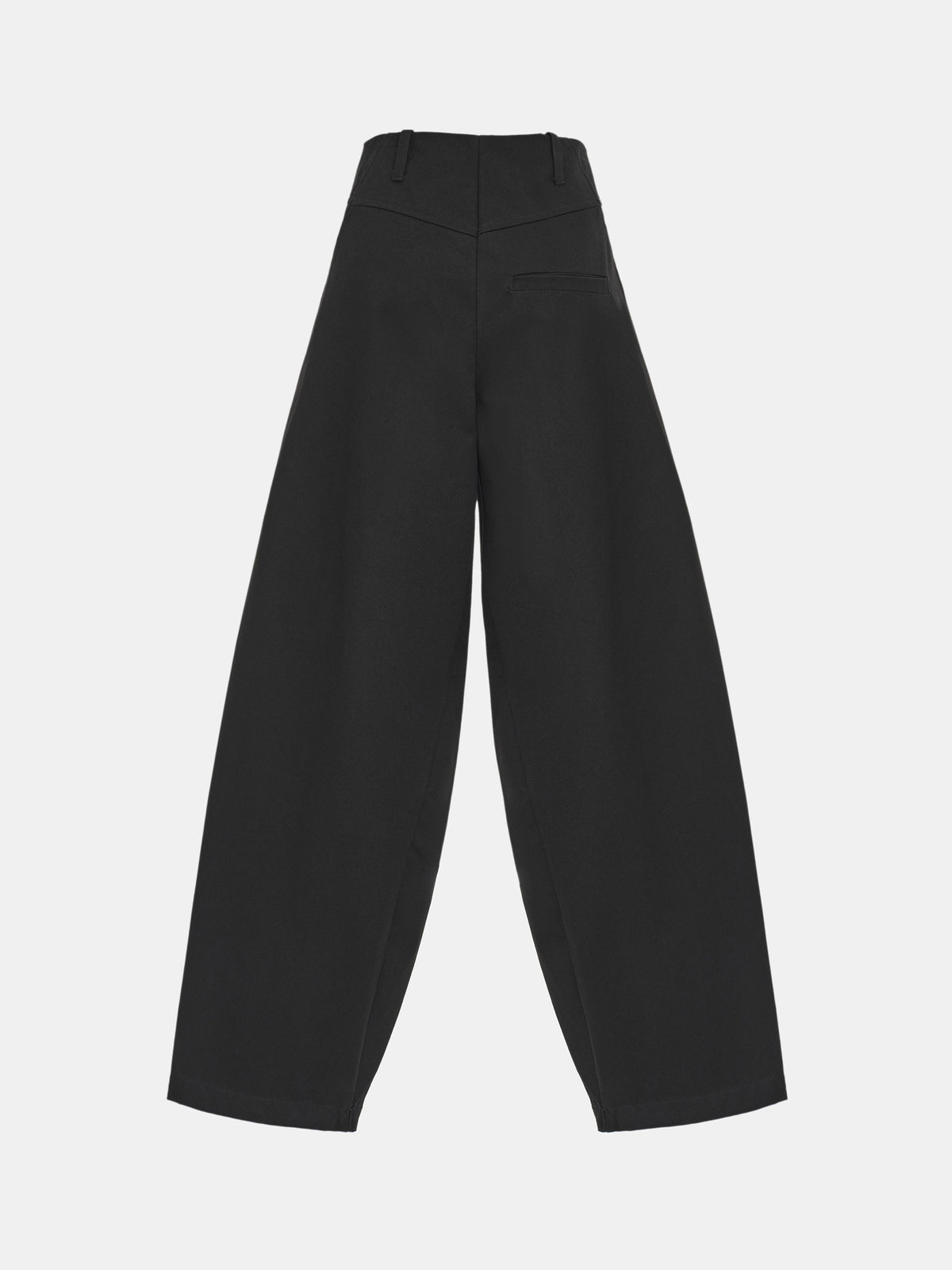 Pony Curved Panel Trousers, Black