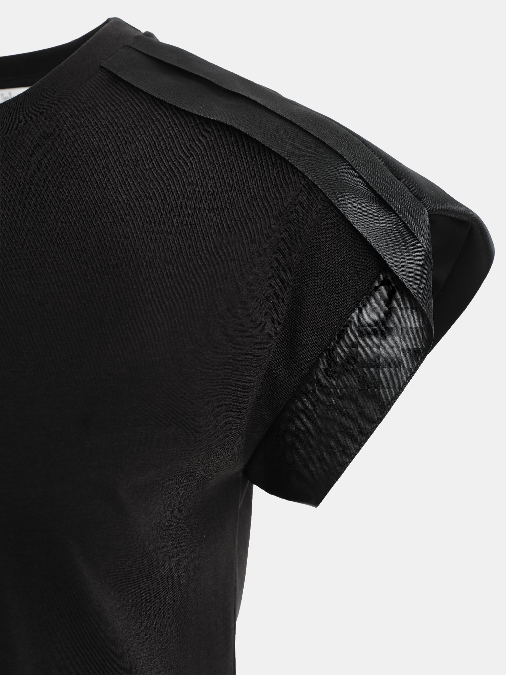 Rouen Paneled T-Shirt, Black