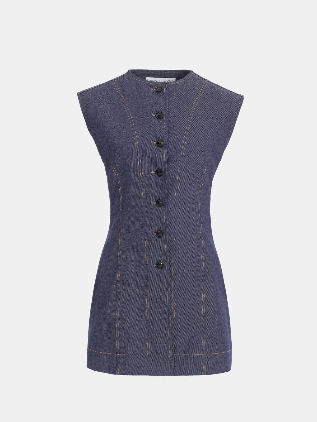 Giacca Buttoned Vest, Deep Blue