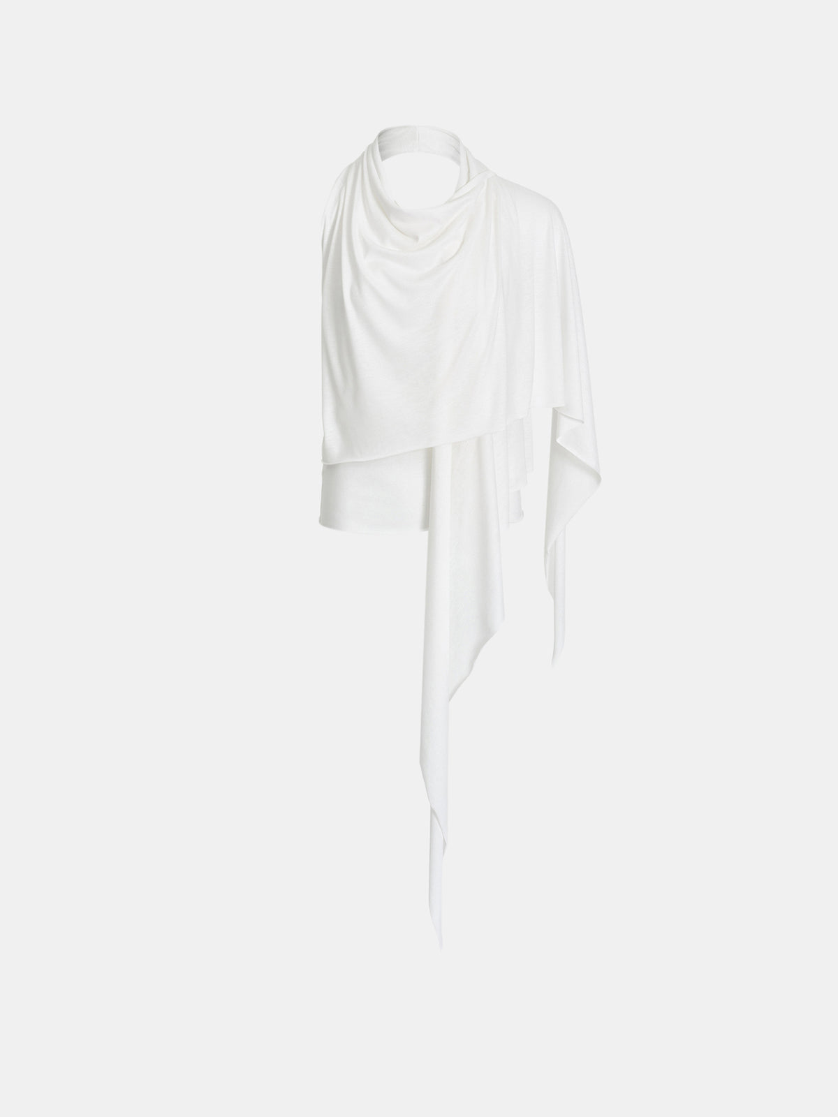 Mahon Scarf-Panel Tank Top, Ivory