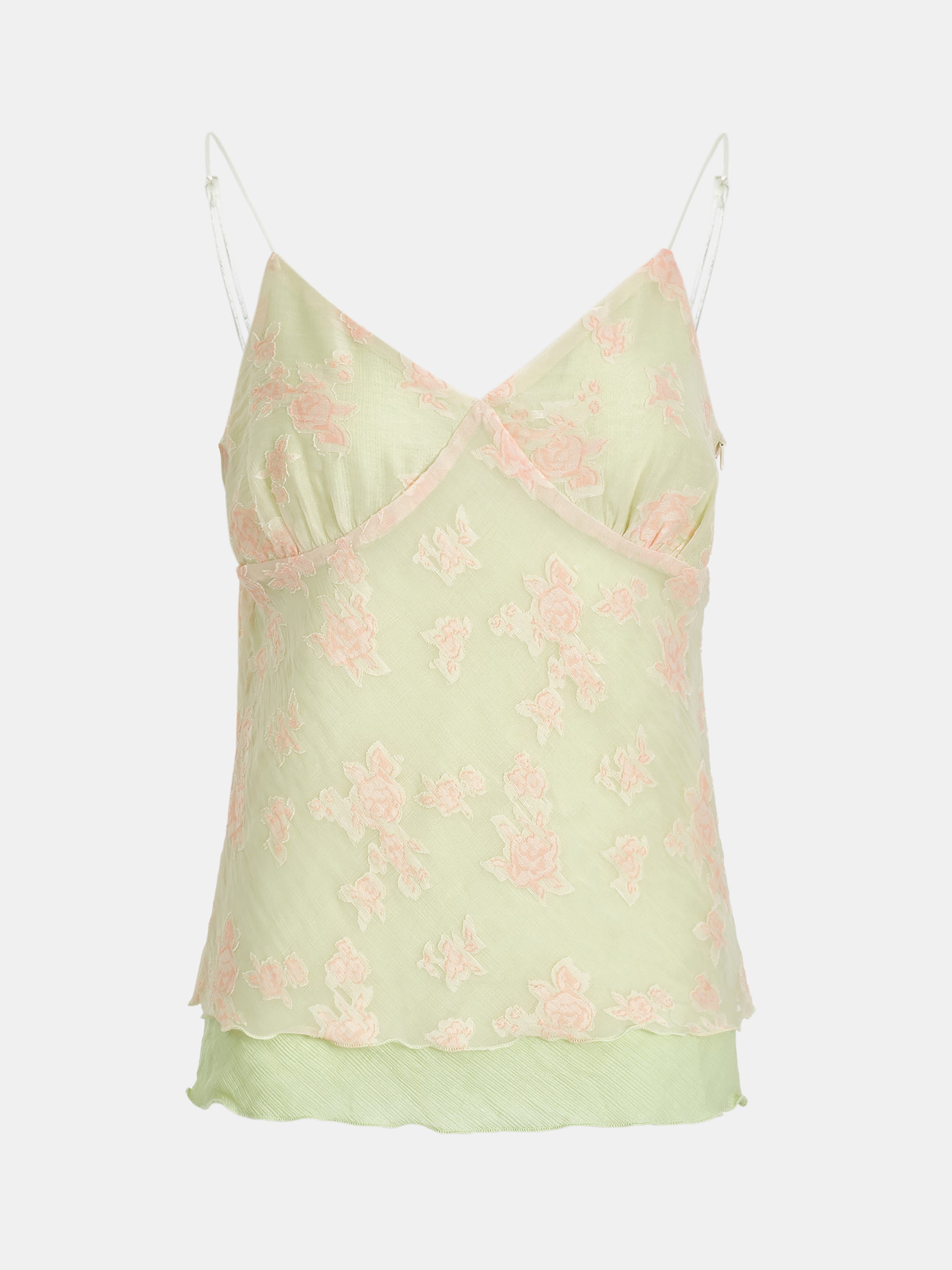 Silvana Layered Camisole, Green