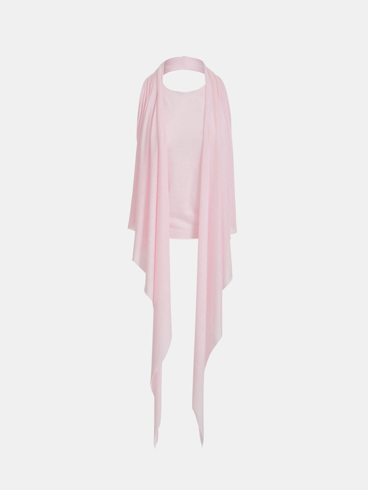 Mahon Scarf-Panel Tank Top, Pink
