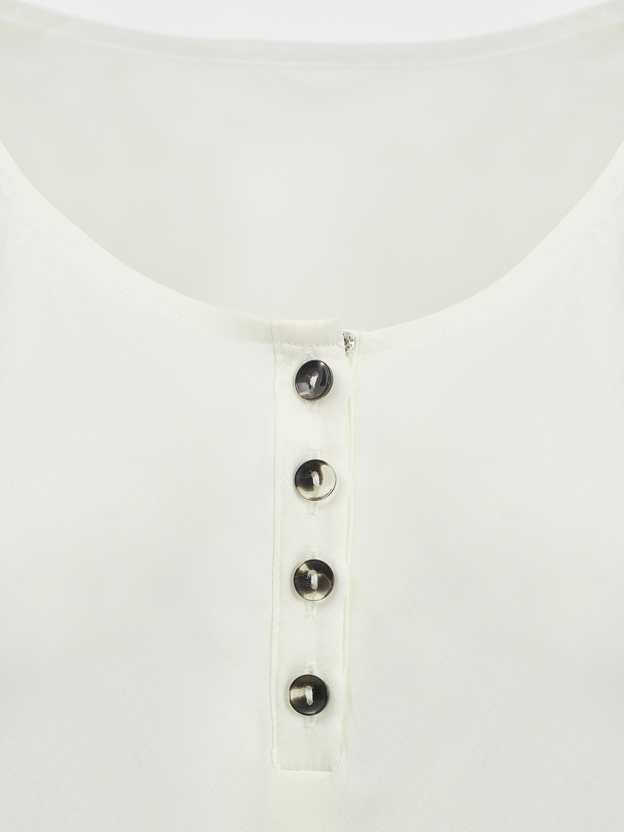 Astra Henley Tank Dress, Ivory