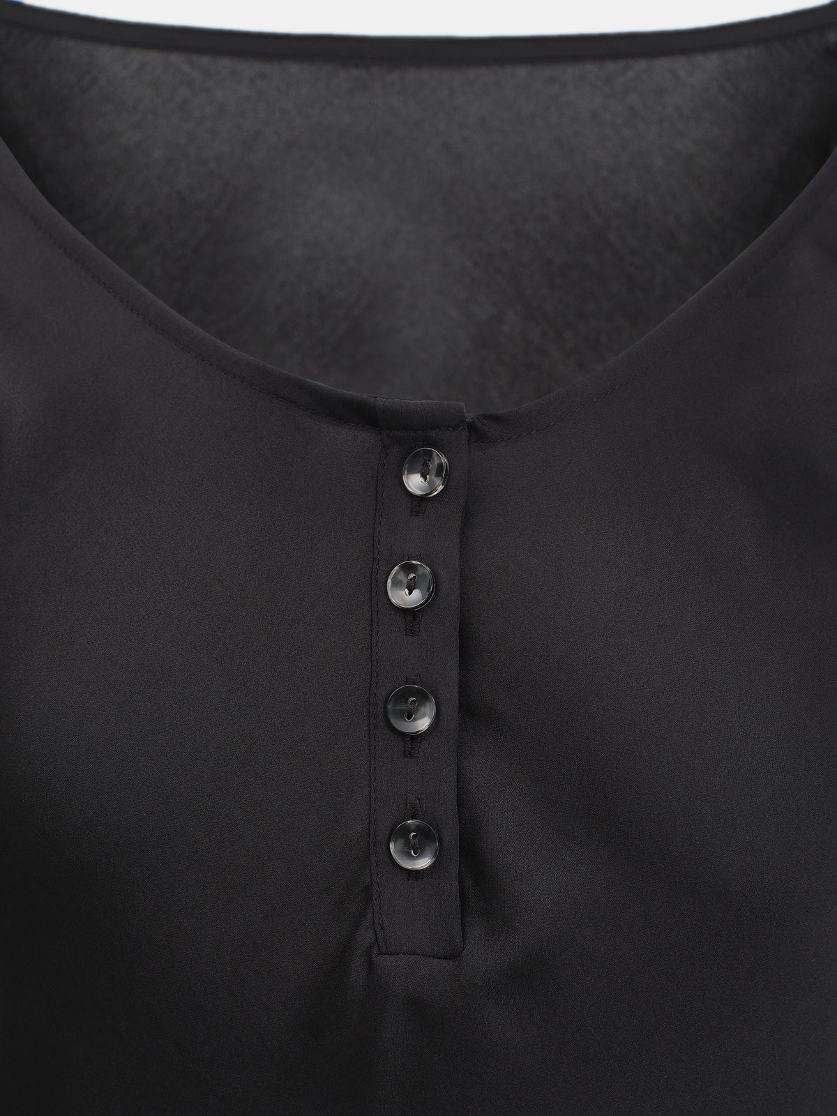 Astra Henley Tank Dress, Black