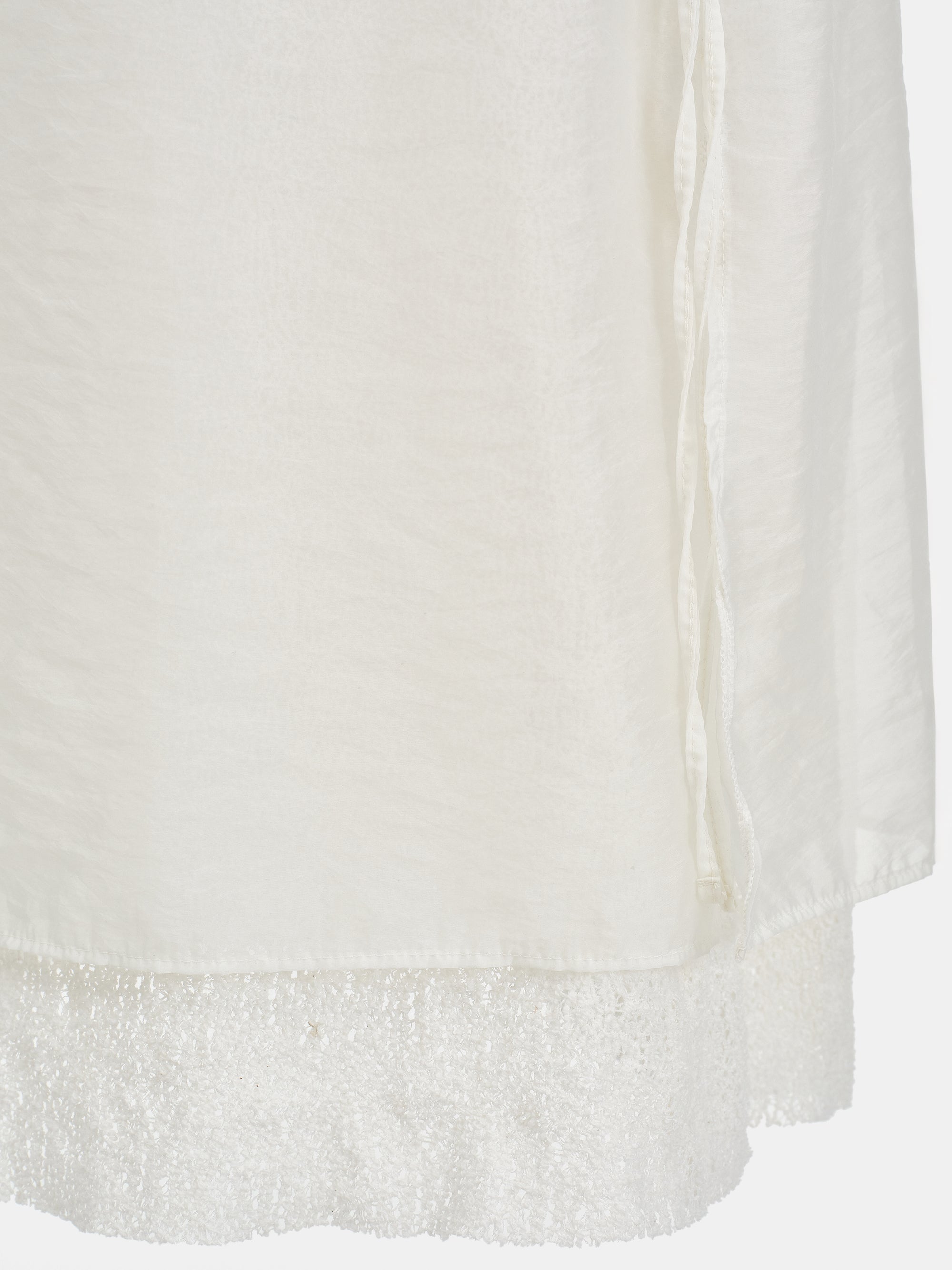Margot Ciffon Overlay Jersey Skirt, Ivory