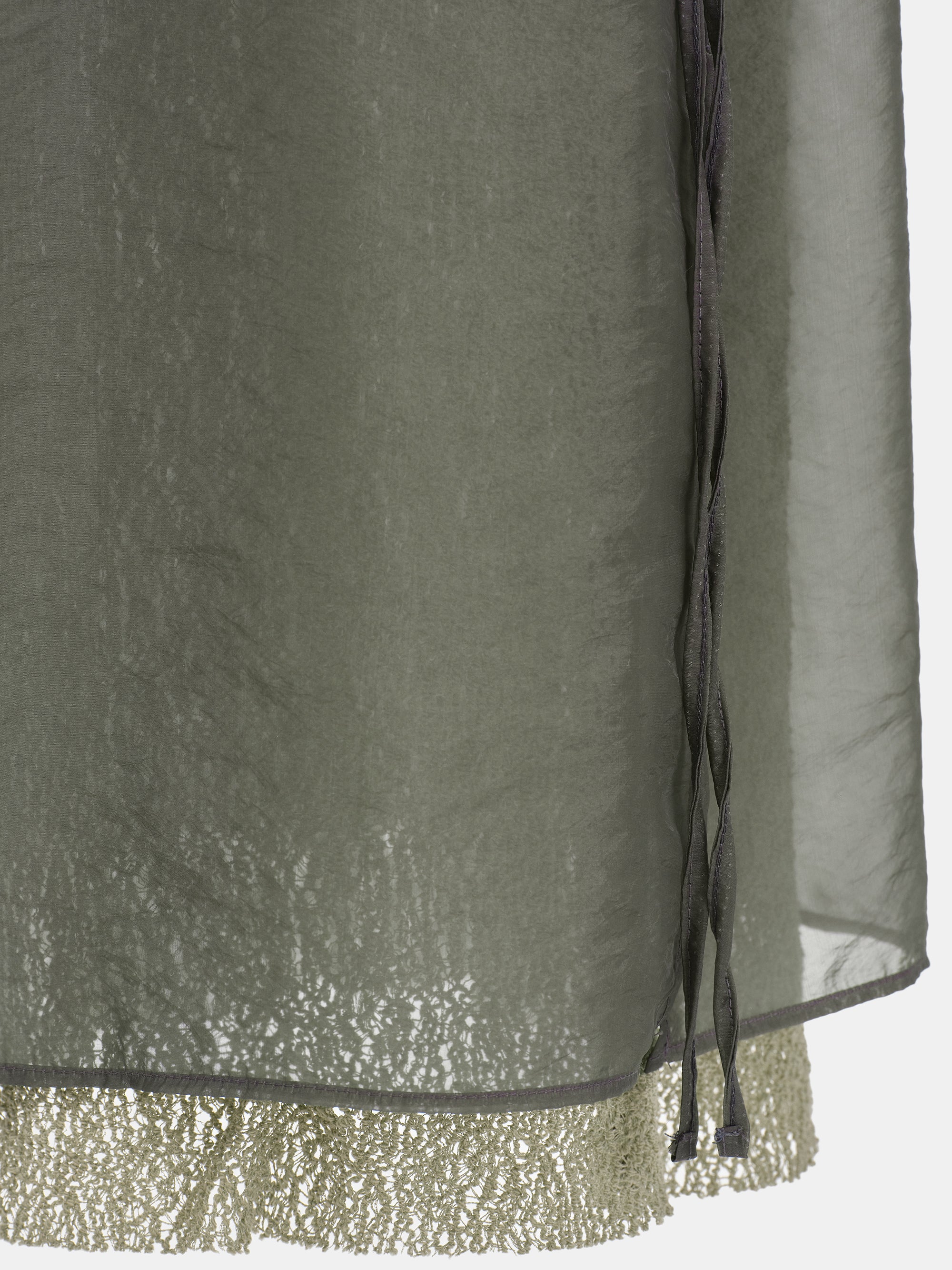 Margot Ciffon Overlay Jersey Skirt, Khaki