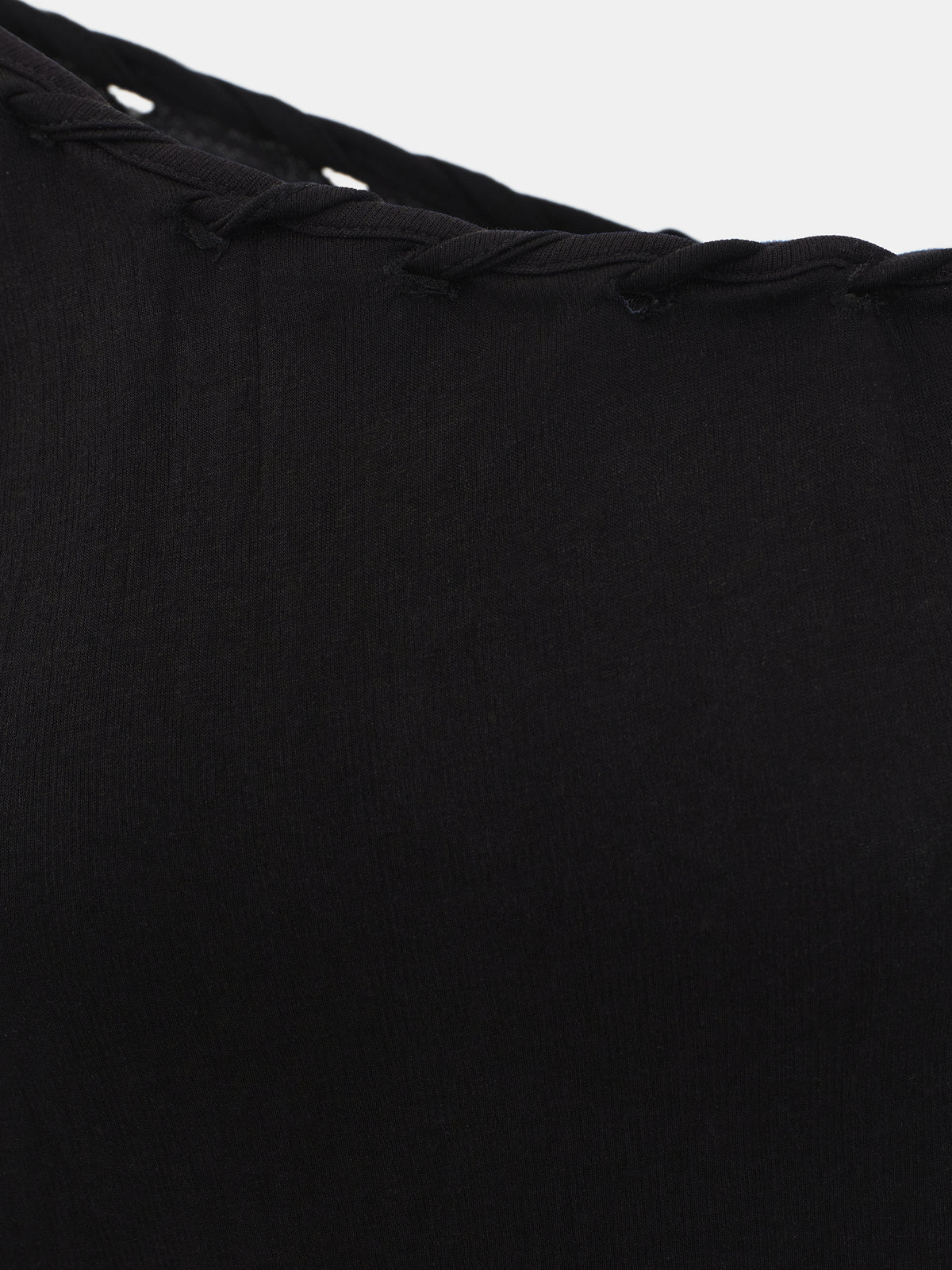 Tabi Lace-Up Tank Top, Black
