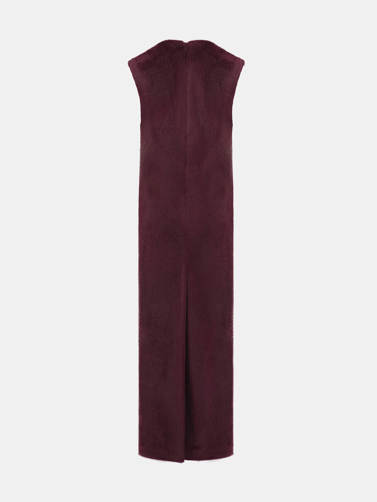 Cassylia Faux-Fur Dress, Burgundy