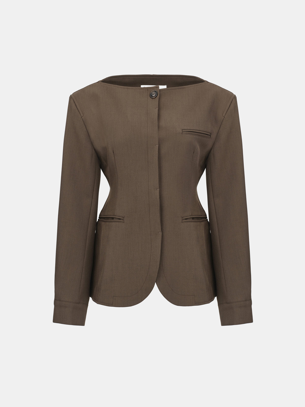 Matteo Cinched Blazer, Brown