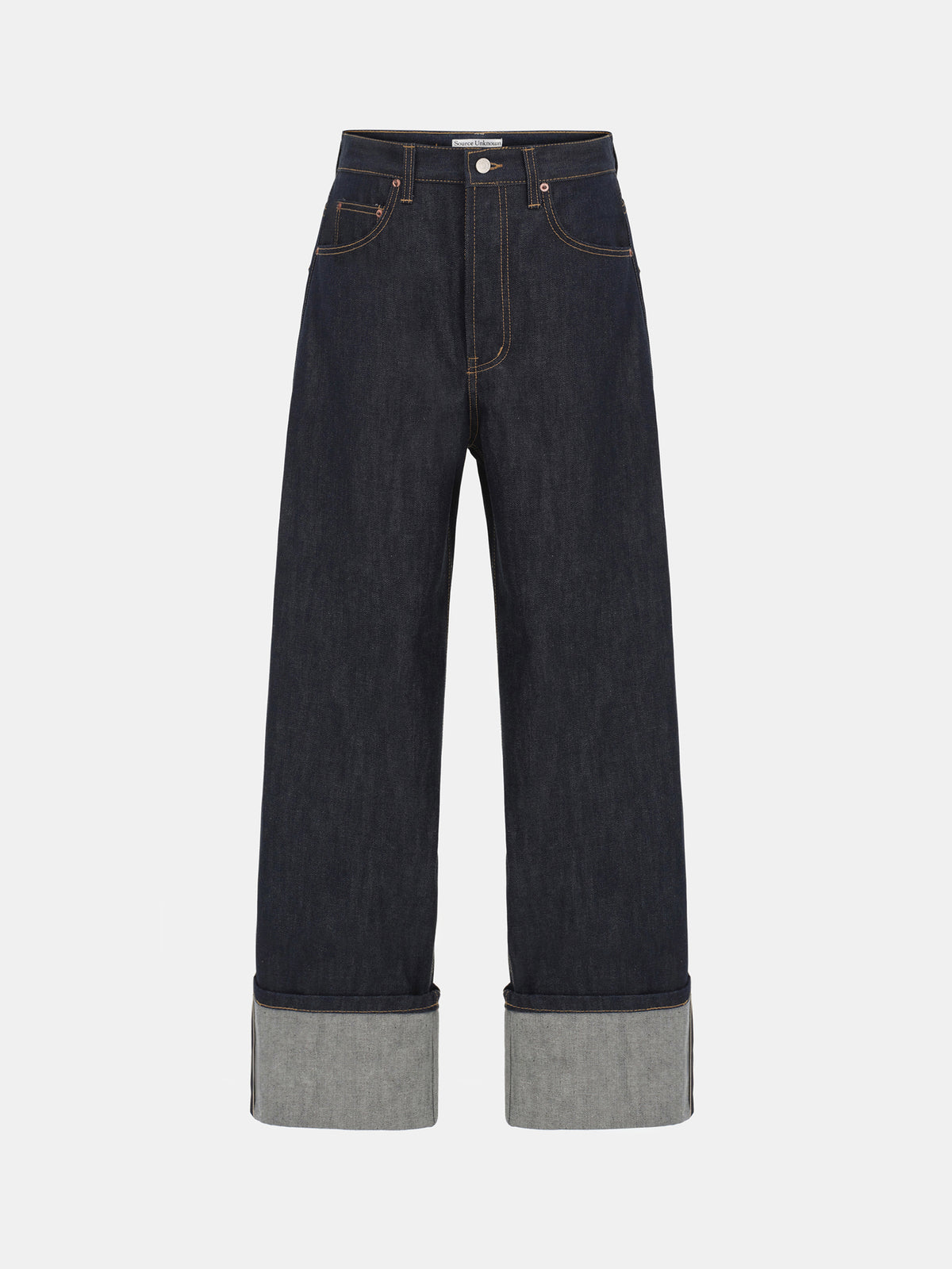Pireo Oversized Selvedge Jeans, Blue
