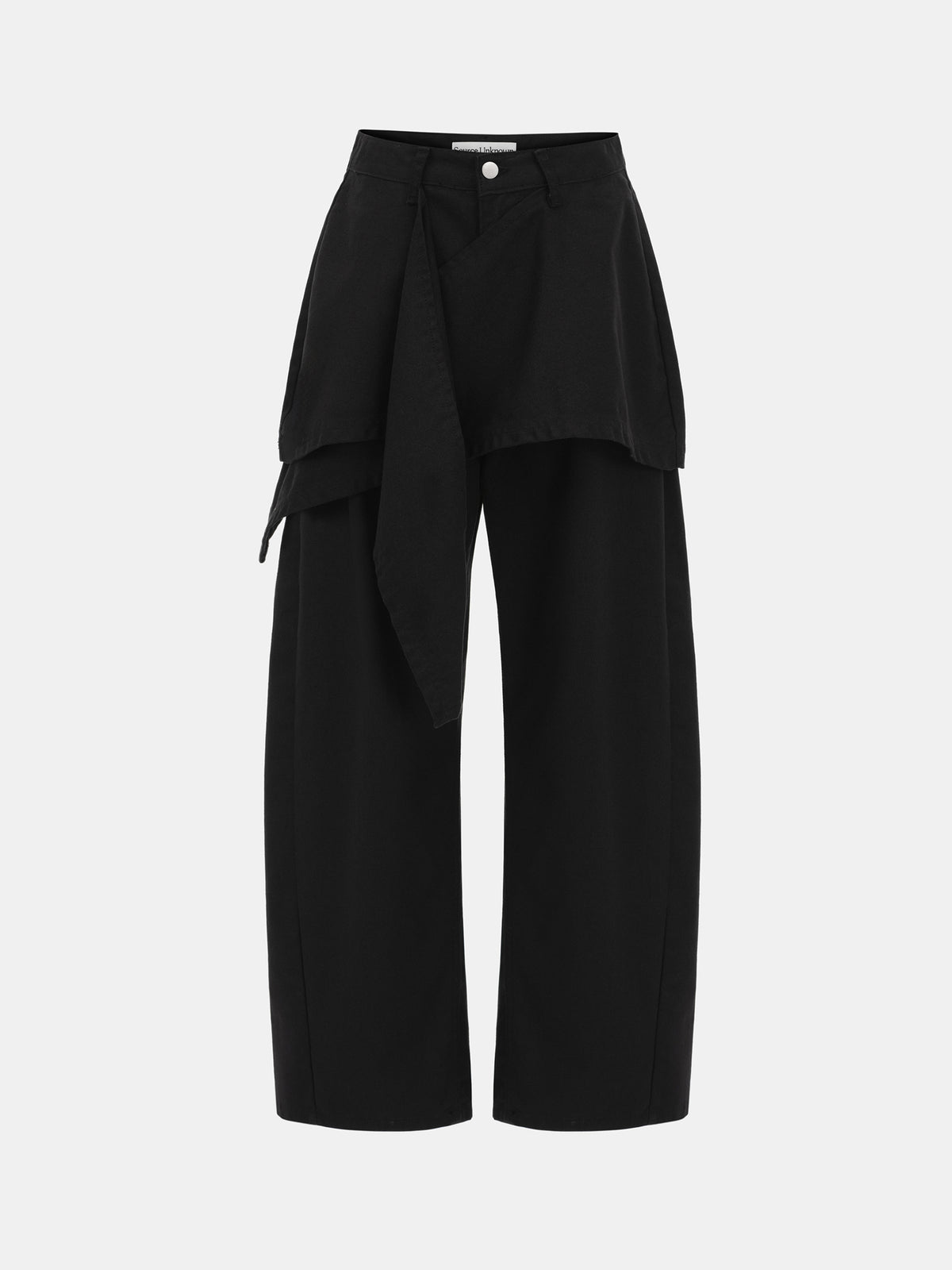 Pleno Wrap Panel Jeans, Black
