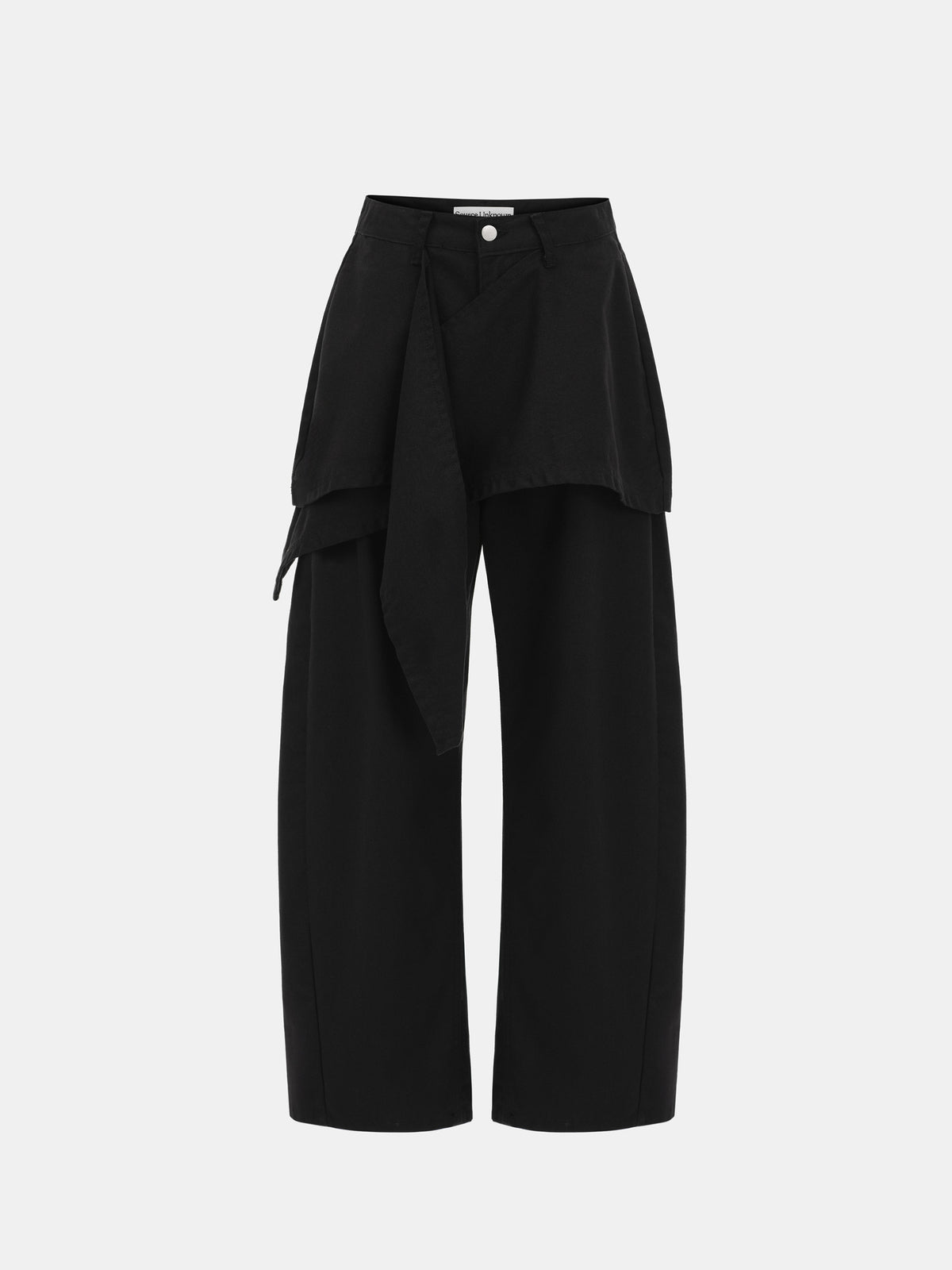 Pleno Wrap Panel Jeans, Black