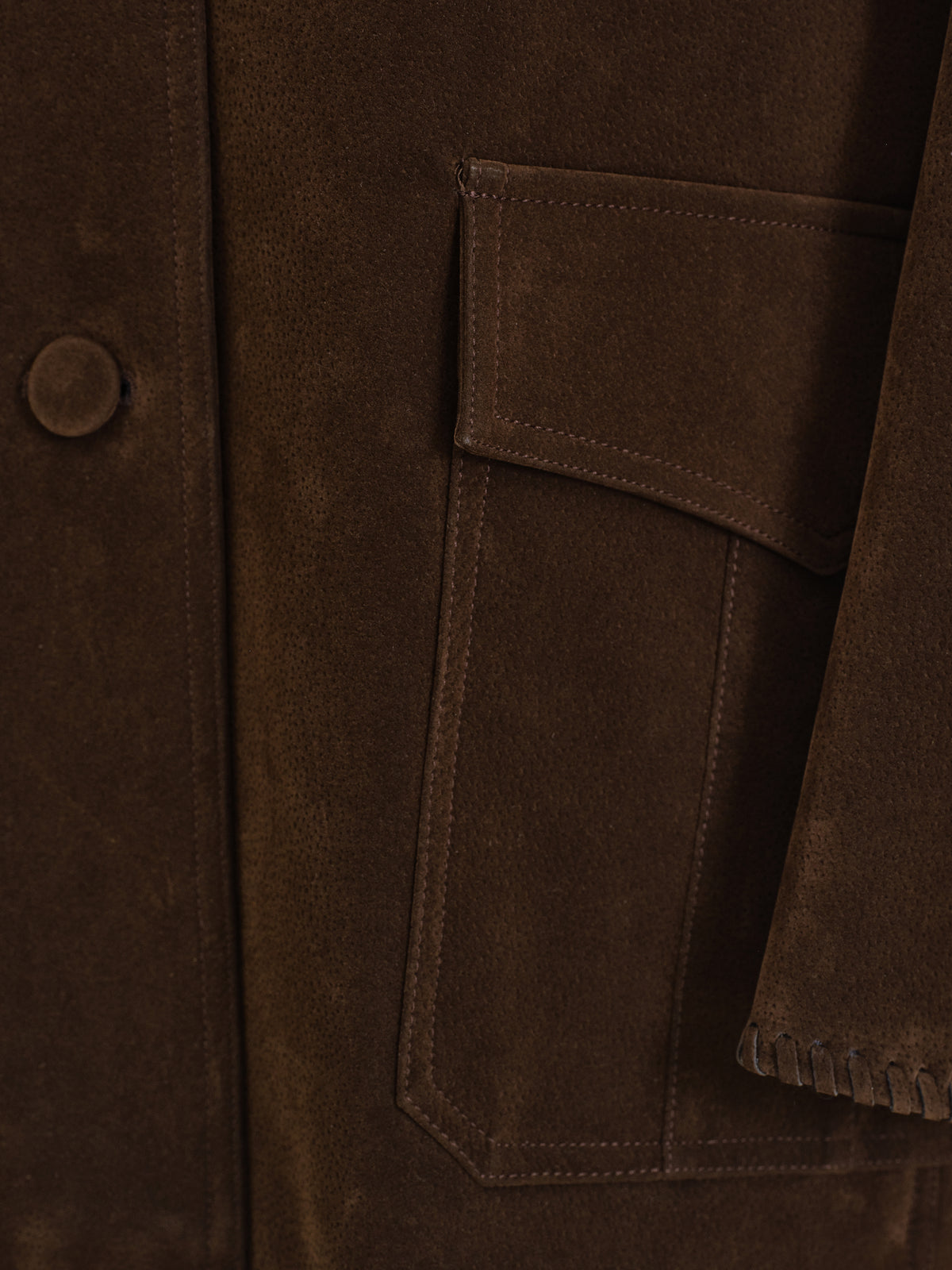 Idaho Suede Effect Jacket, Brown