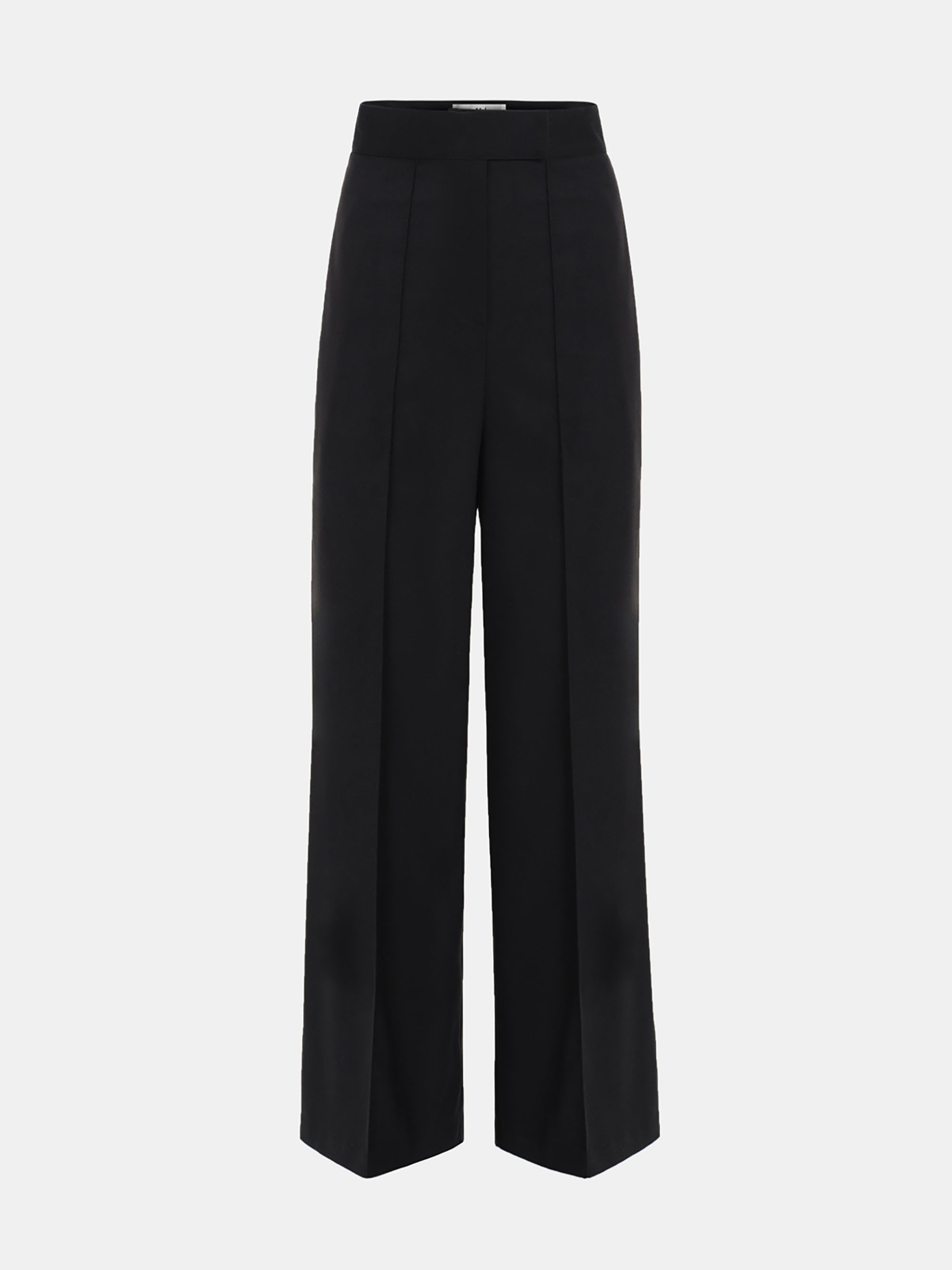 Selvan High Waist Creased Trousers, Black