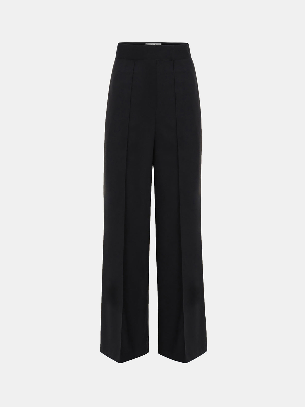 Selvan High Waist Creased Trousers, Black
