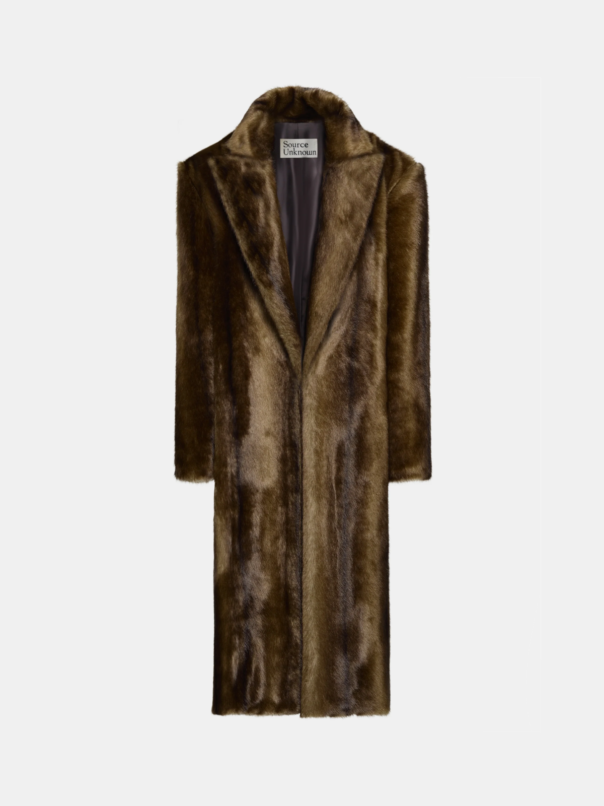 美品/traditional weatherwear/bargate/ブラウン/ Wallis Oversized Grandpa Fur Coat, Espresso – SourceUnknown