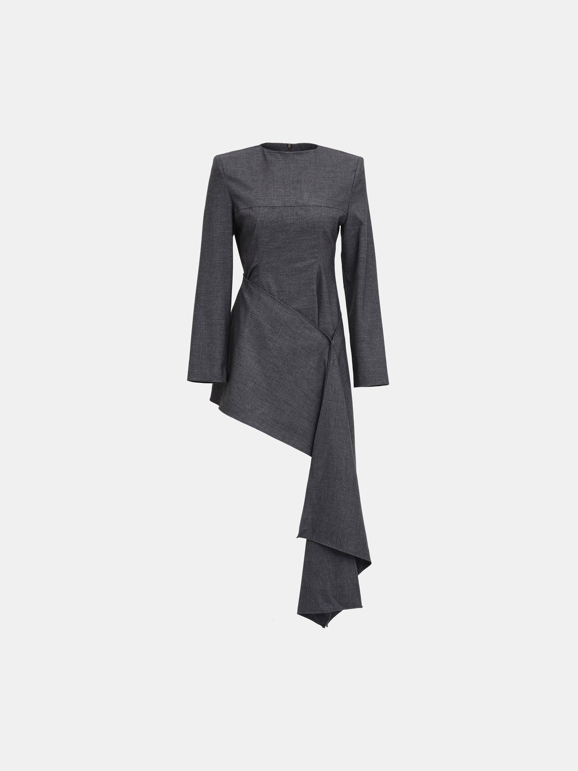 Nevis Asymmetric Panel Top, Charcoal
