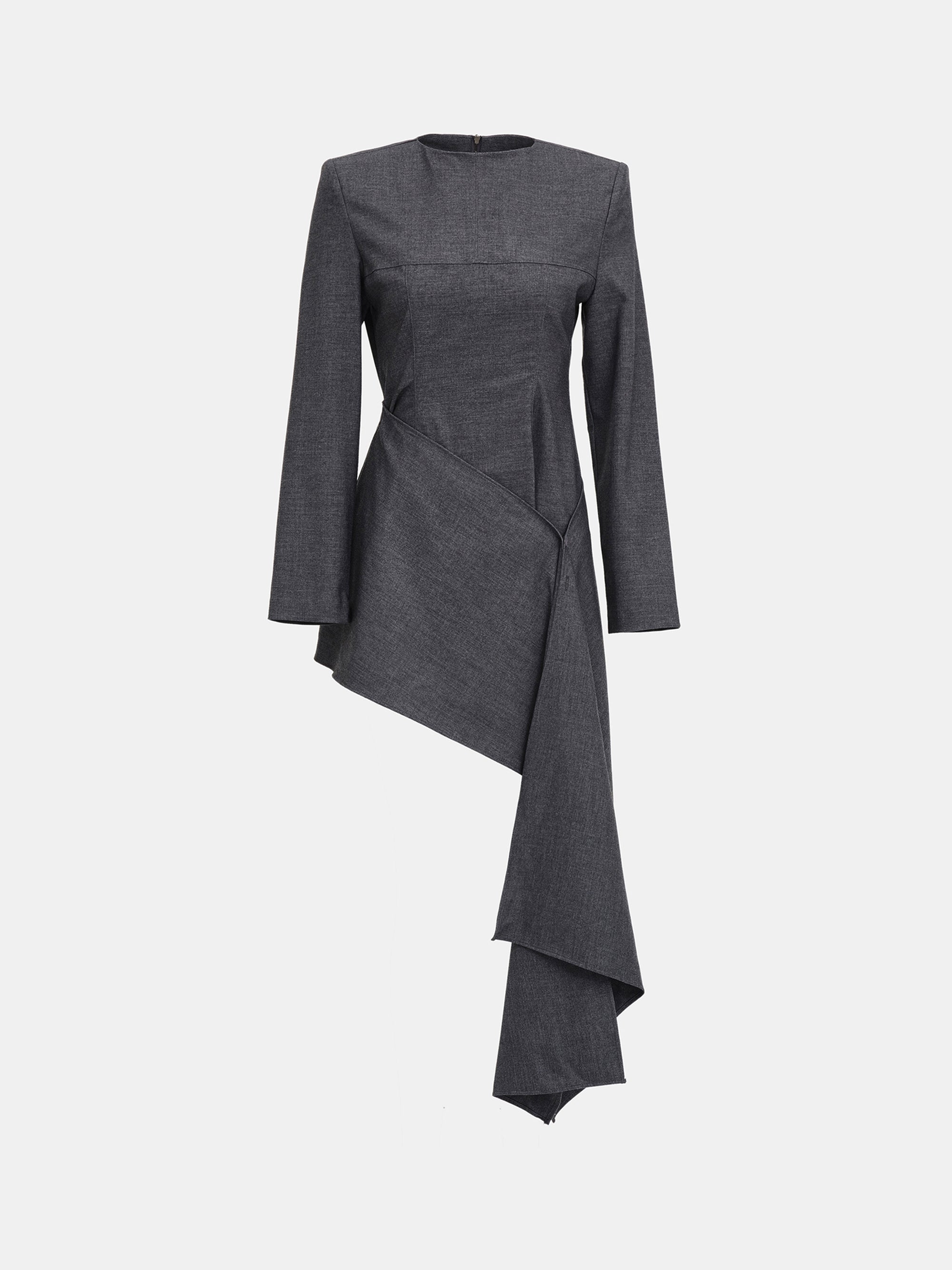 Nevis Asymmetric Panel Top, Charcoal