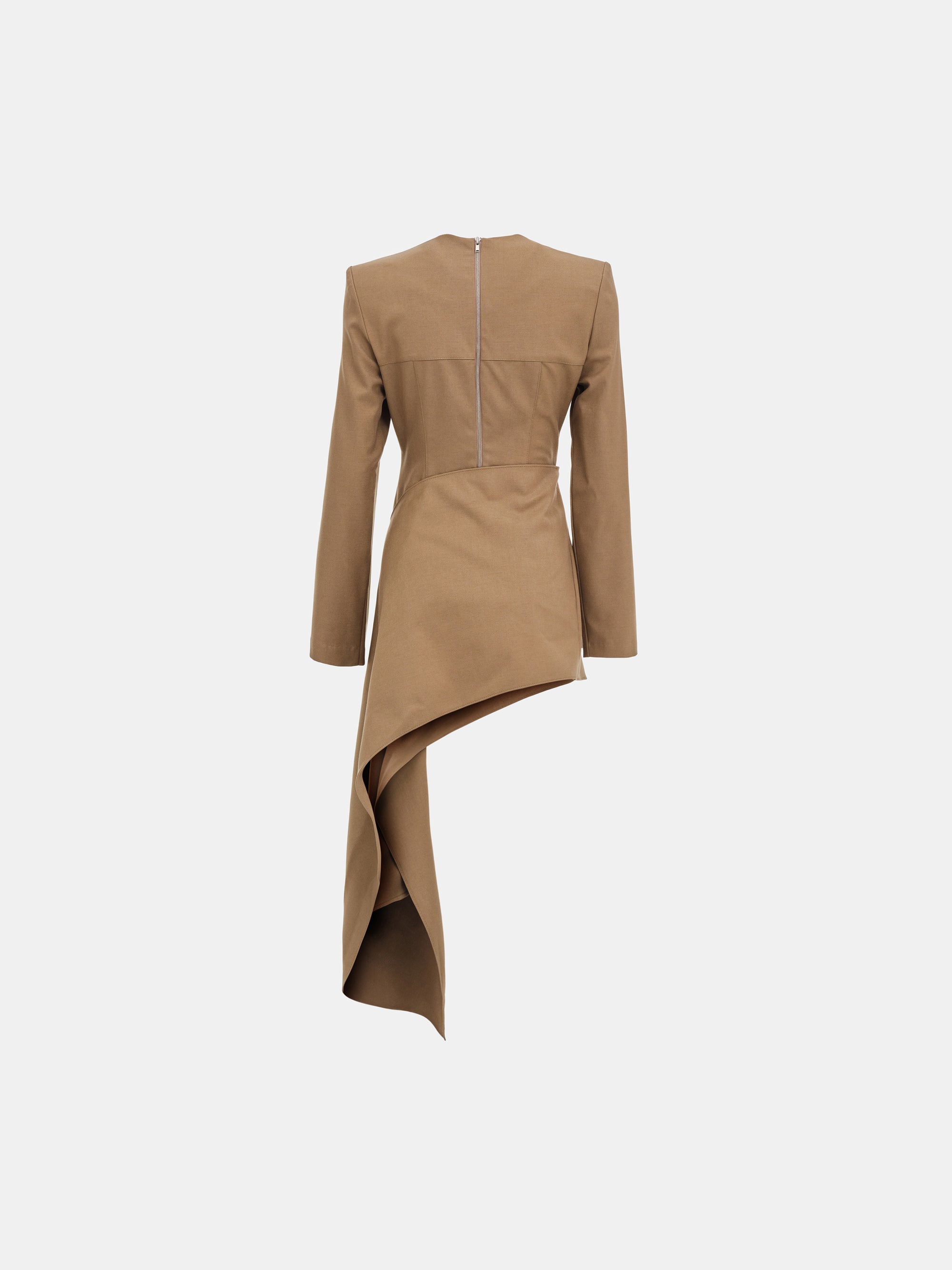 Nevis Asymmetric Panel Top, Brown