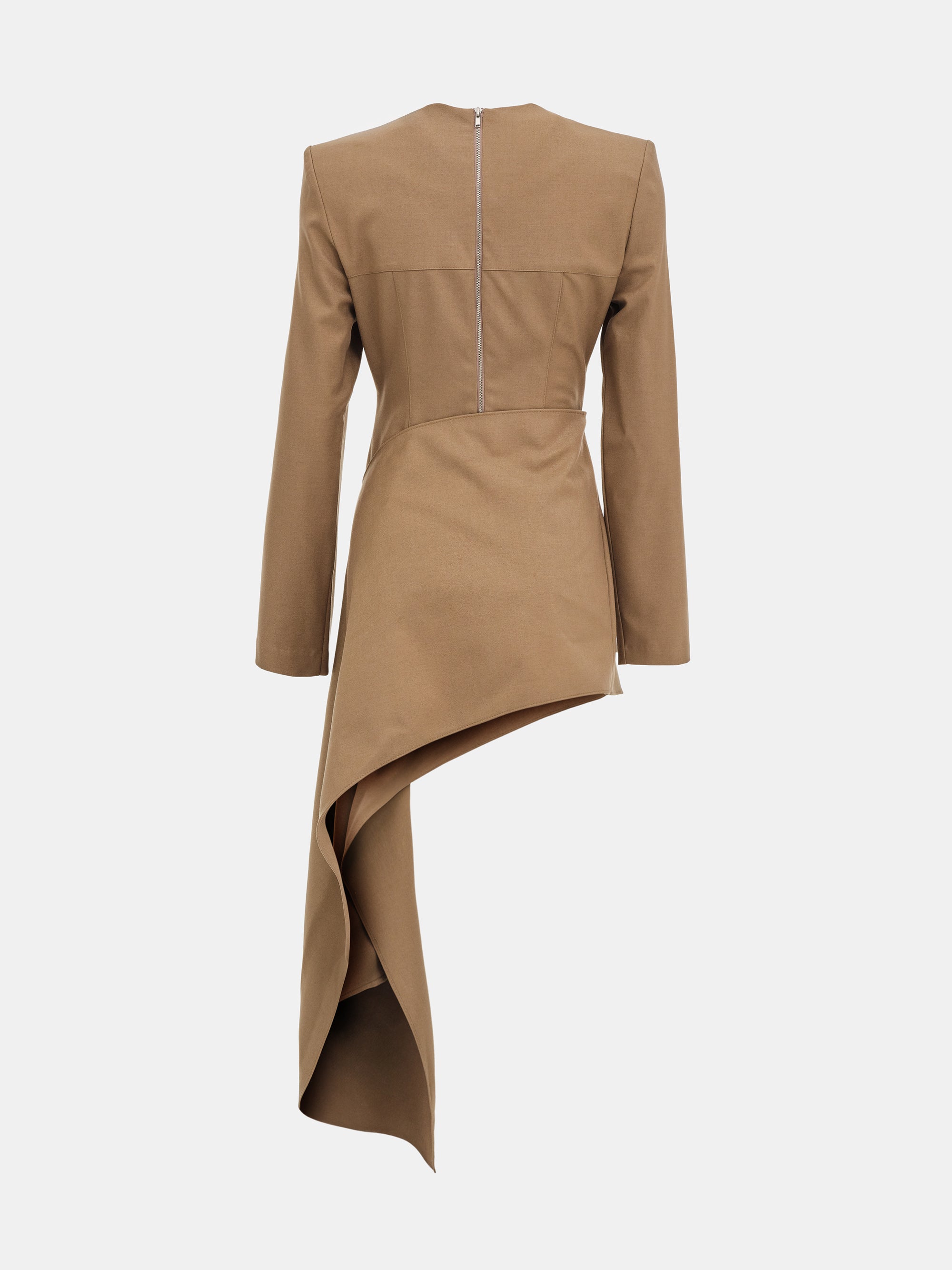 Nevis Asymmetric Panel Top, Brown