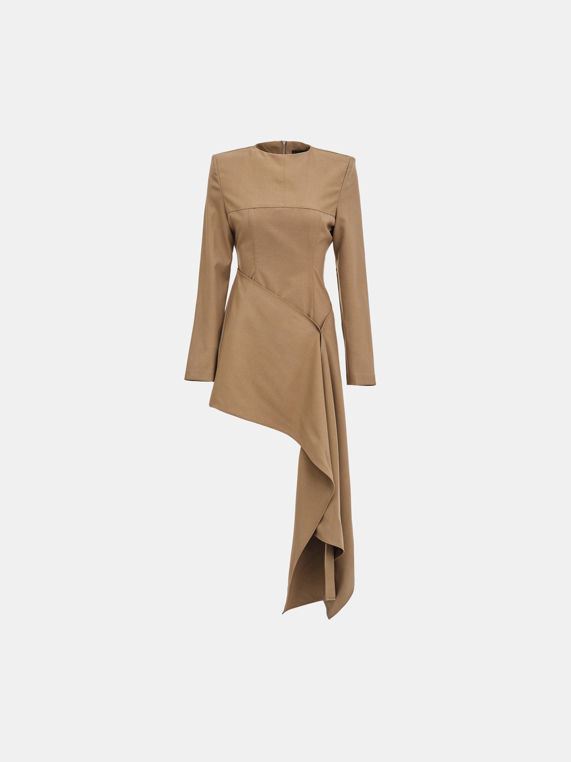 Nevis Asymmetric Panel Top, Brown
