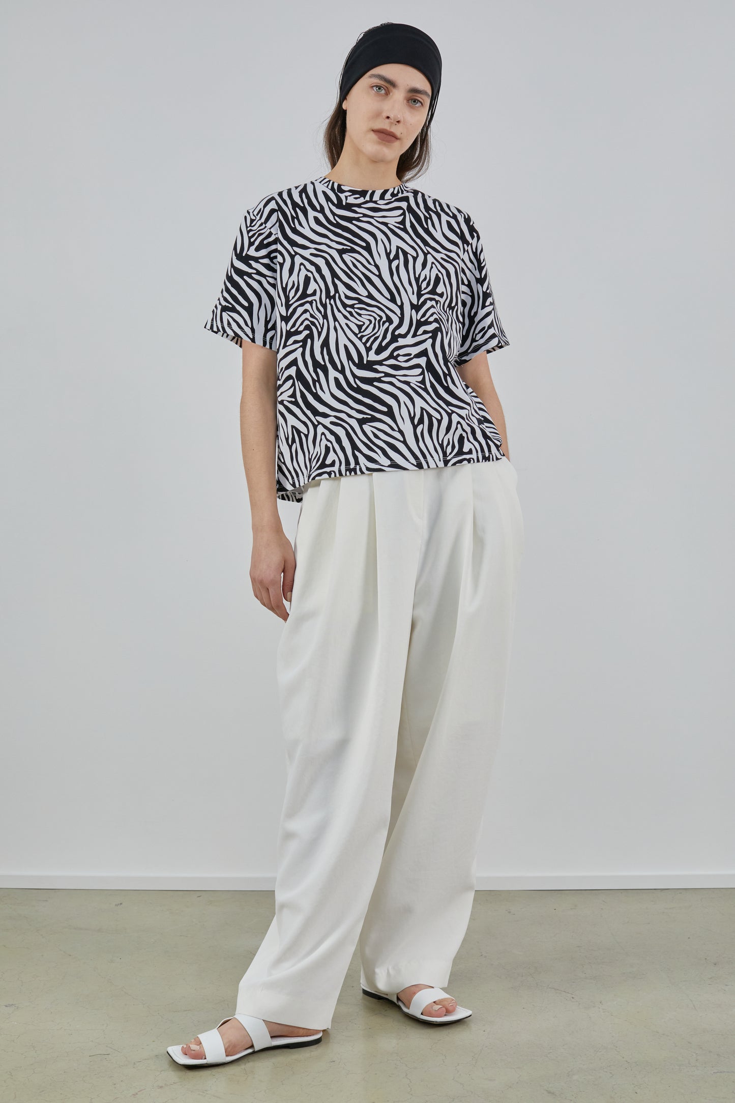 Zebra Print T-Shirt, White