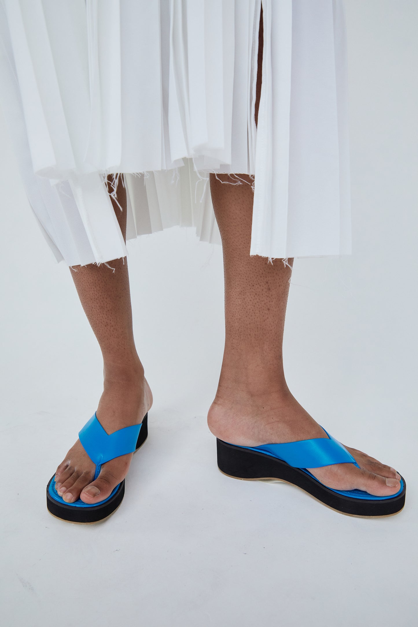 Platform Wedge Sandals, Ocean Blue
