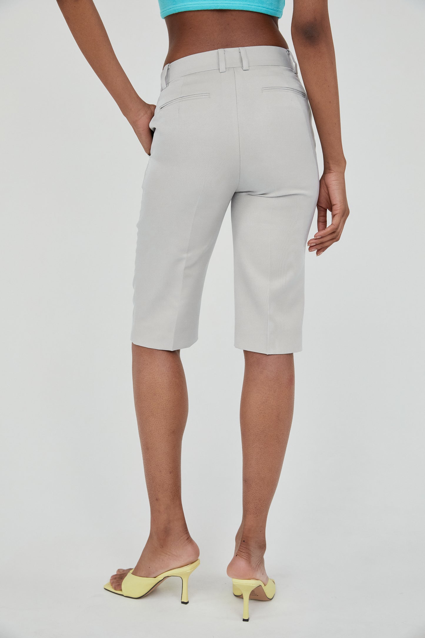Bermuda Suit Shorts, Pale Grey
