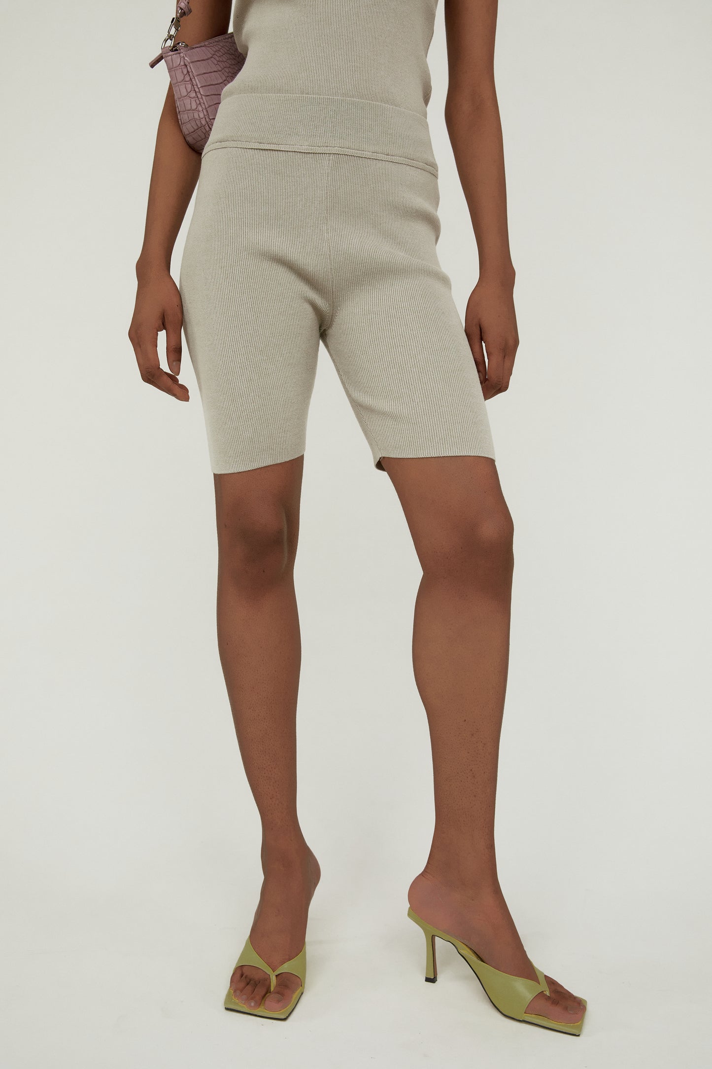 Knitted Shorts, Sesame Beige