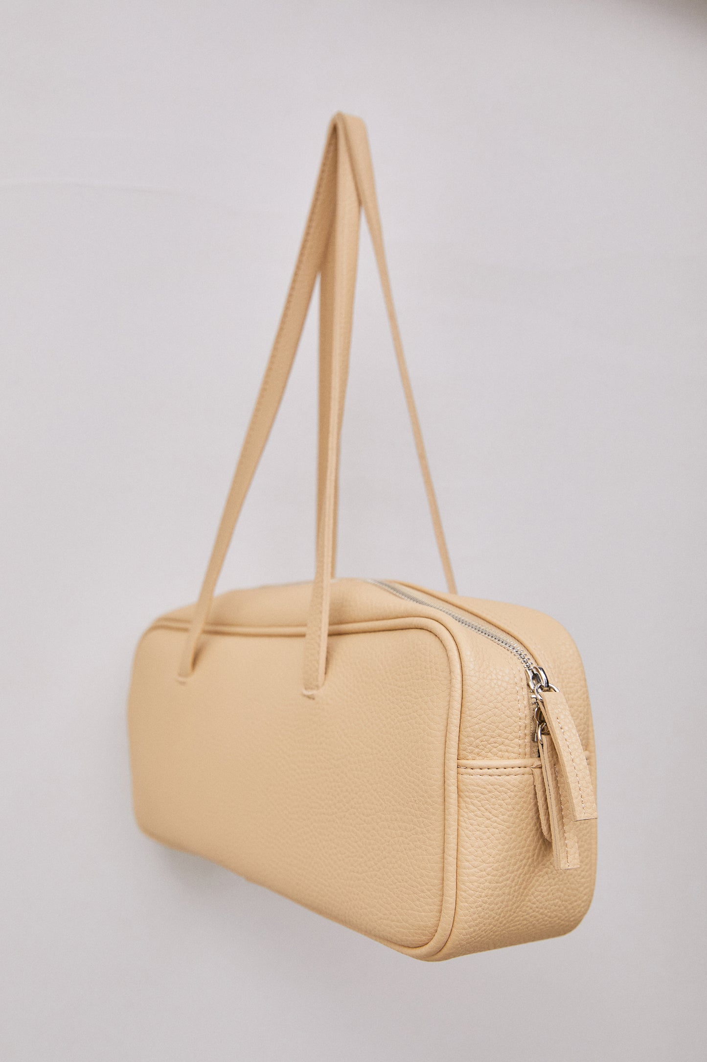Rectangular Leather Bag, Butter
