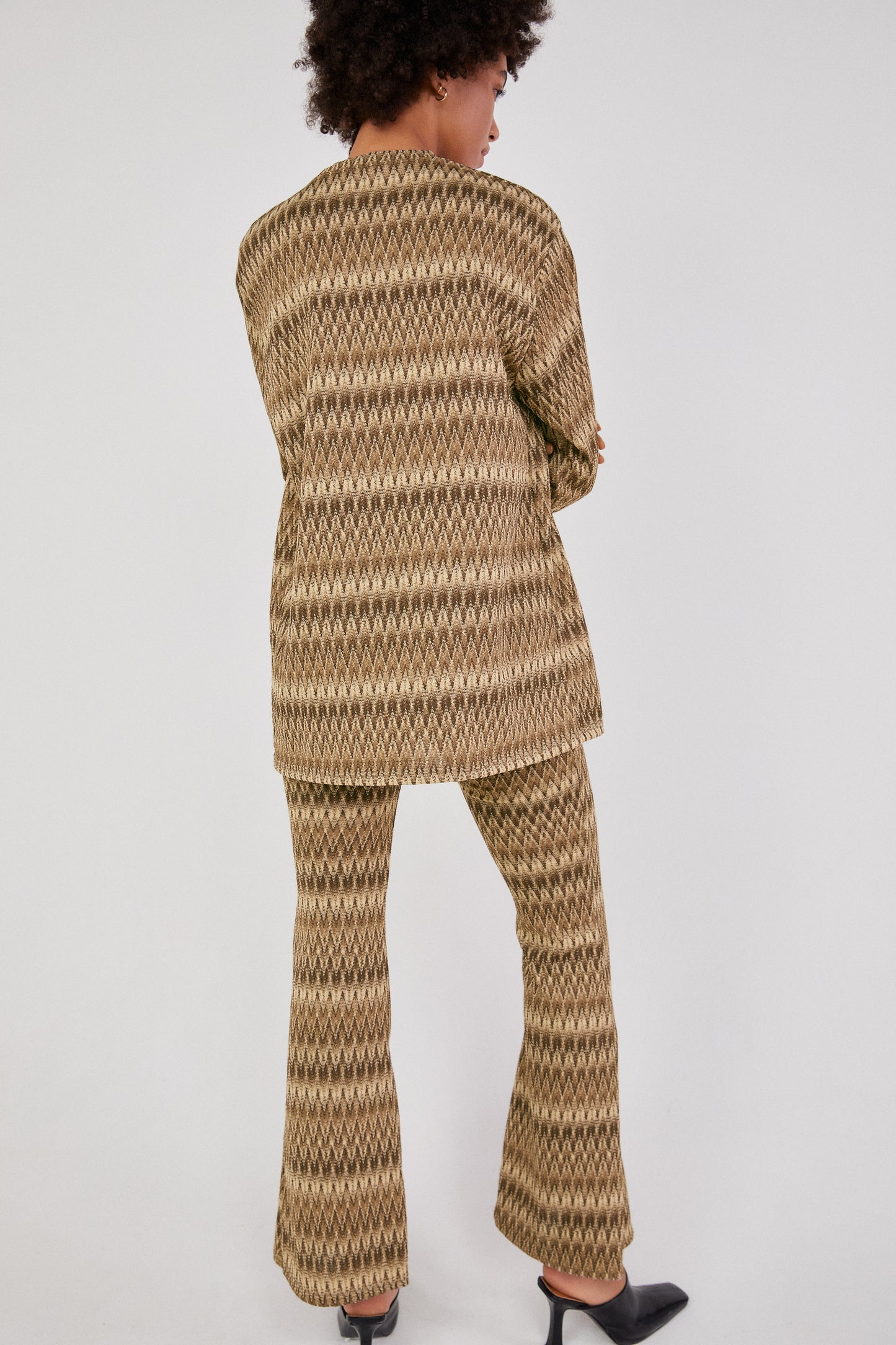 Multi-Color Knit Pants, Tiramisu