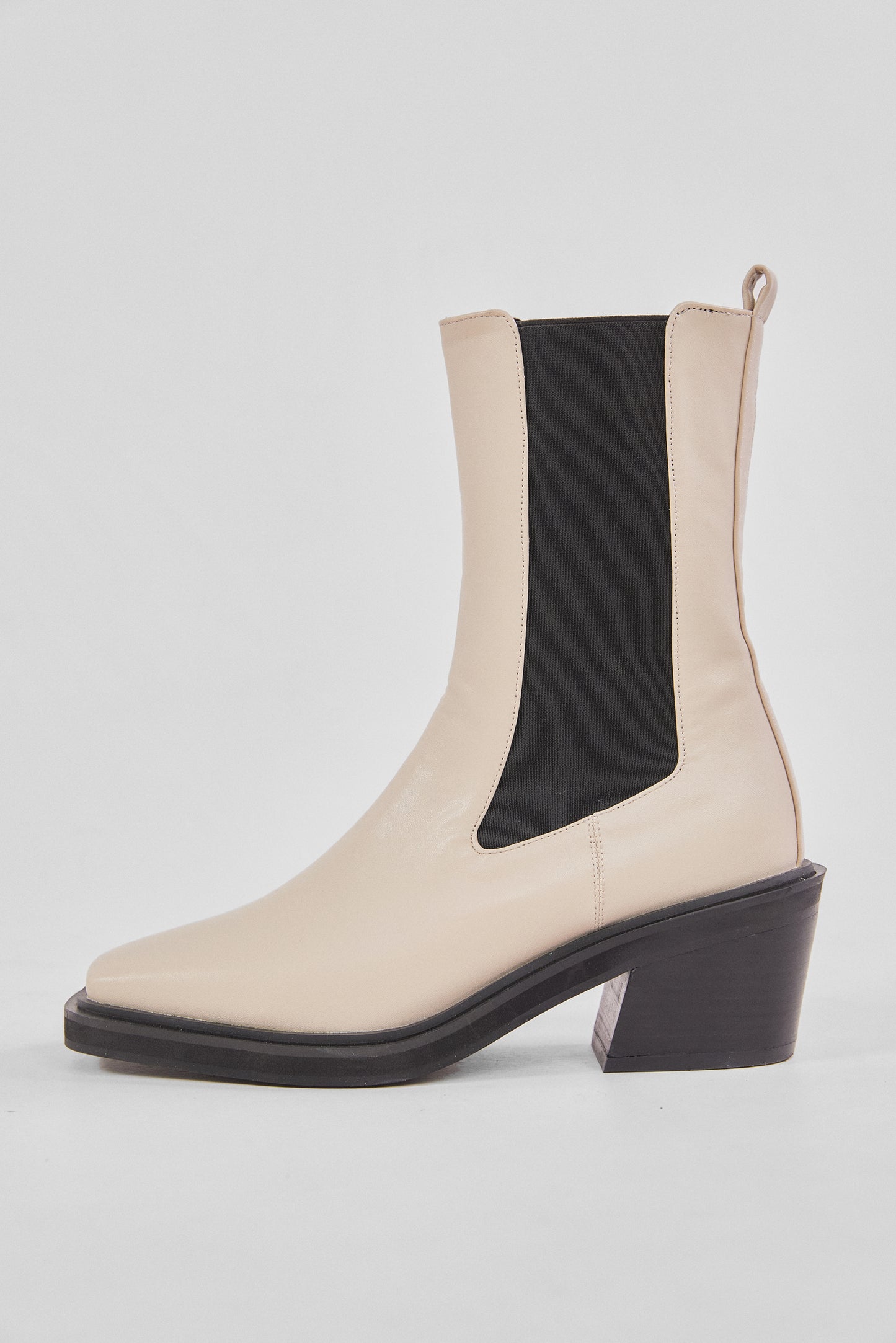 High Chelsea Boots, Ivory