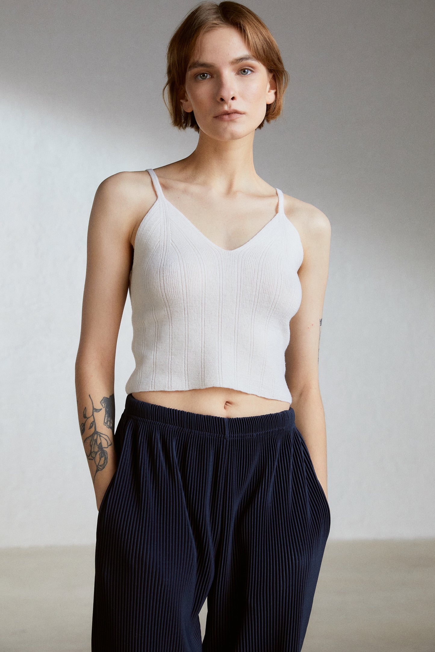 Knitted Tank Top, Ivory