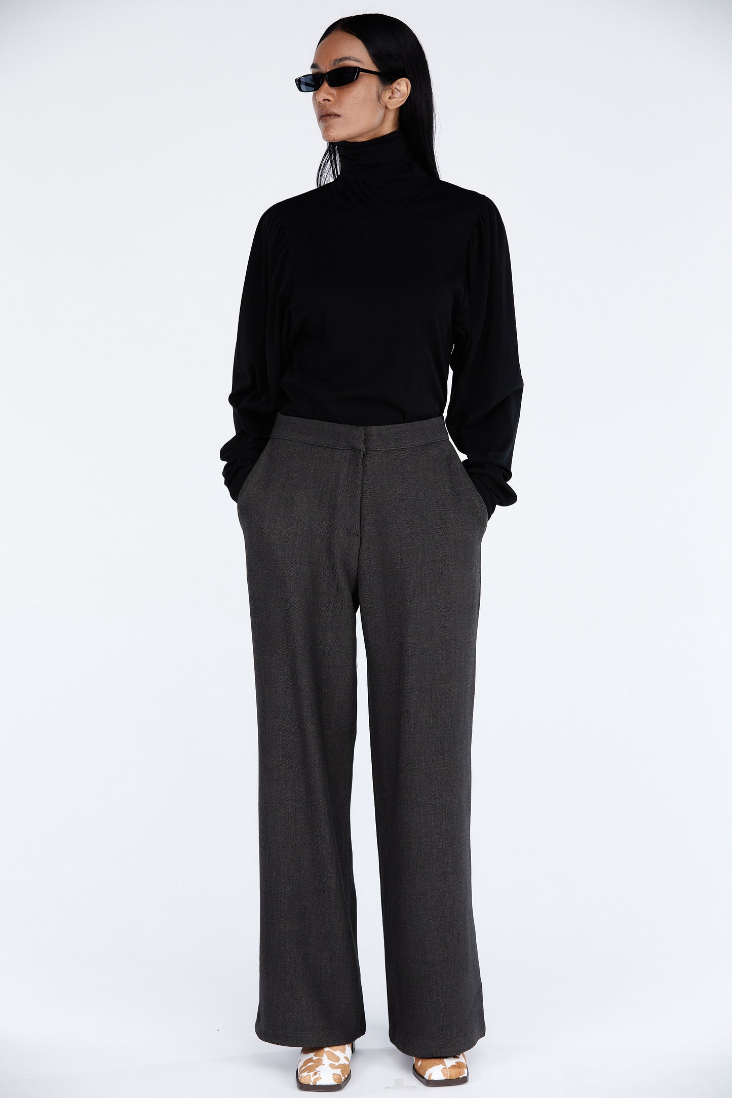 Suit Trousers, Charcoal Grey