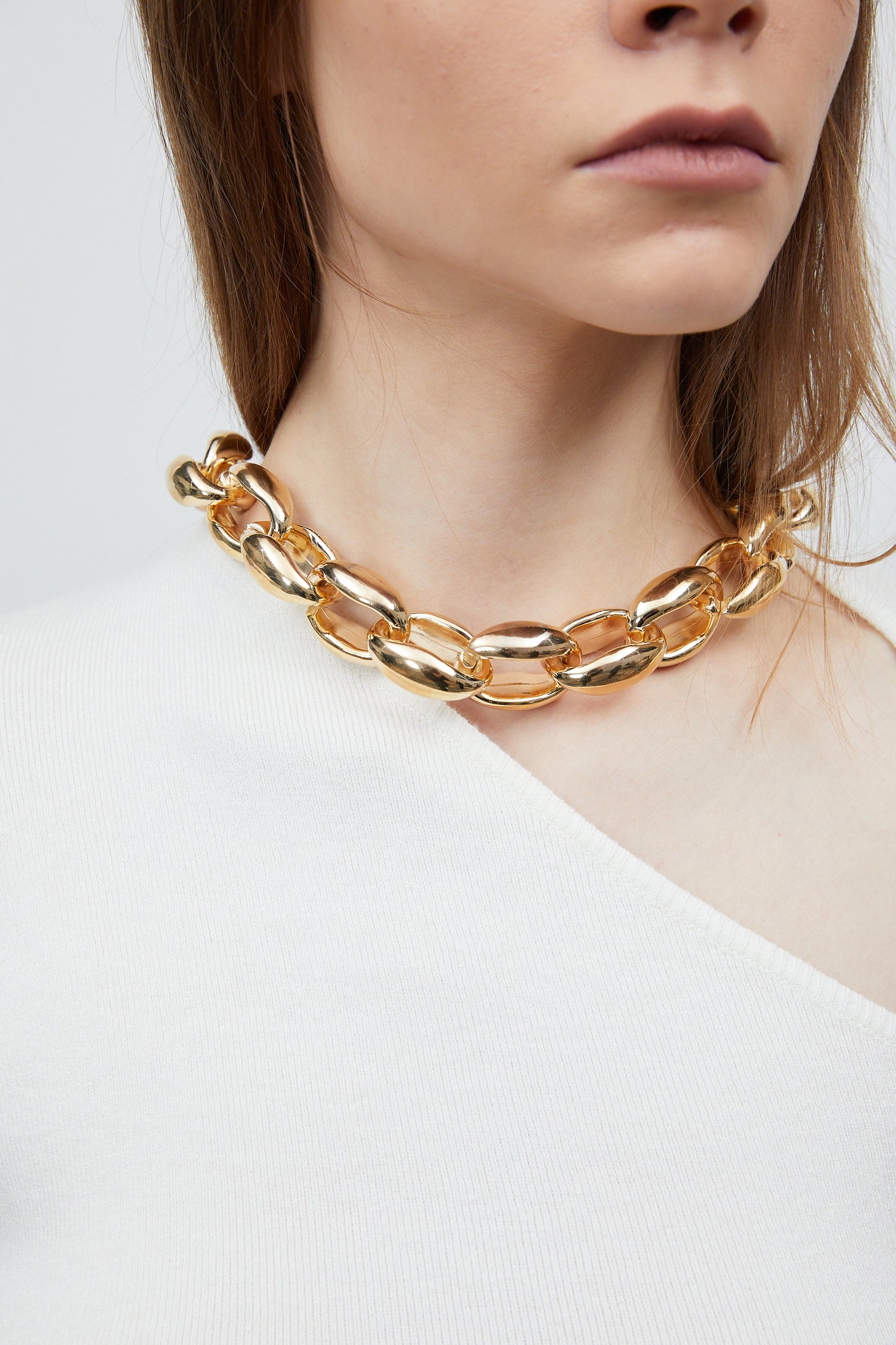 Cable Chain Necklace, Gold