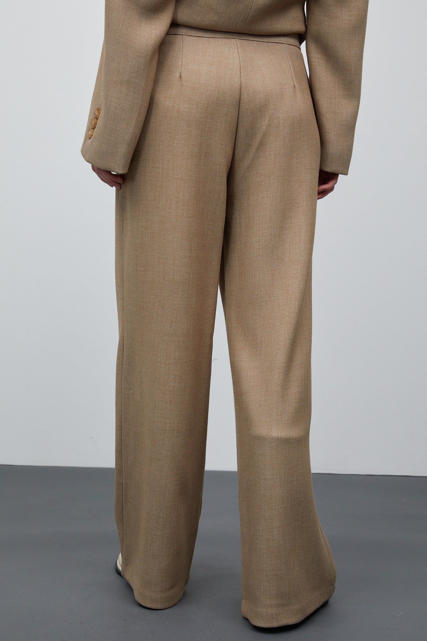 Suit Trousers, Tan Beige