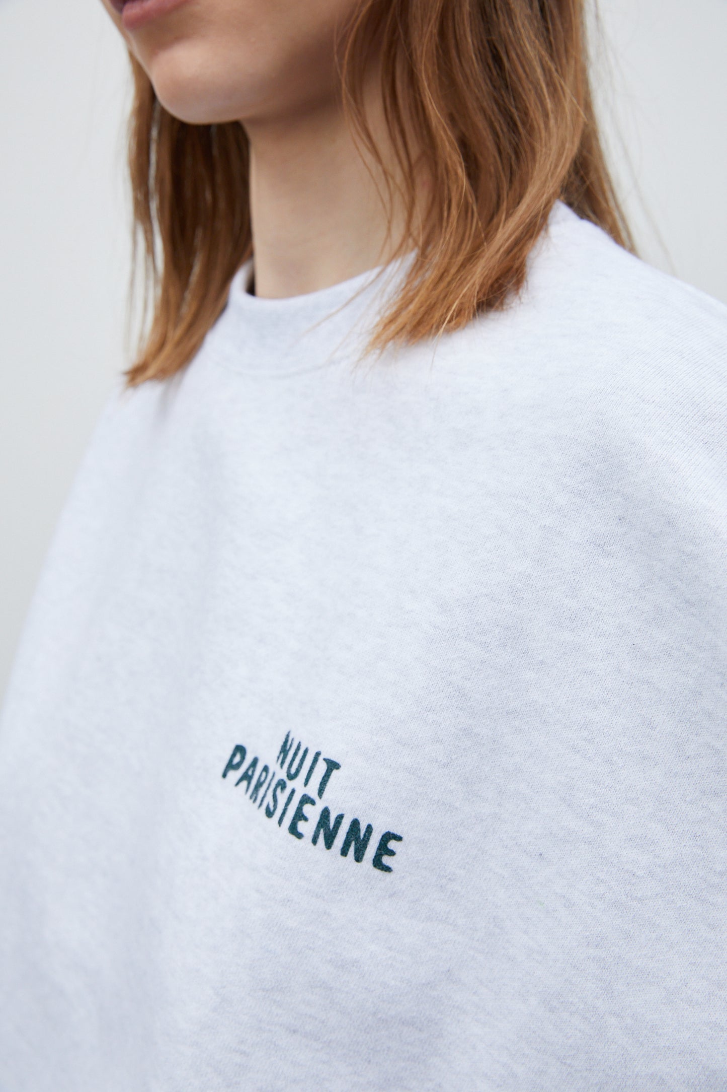 Parisienne Sweatshirt, Melange Grey