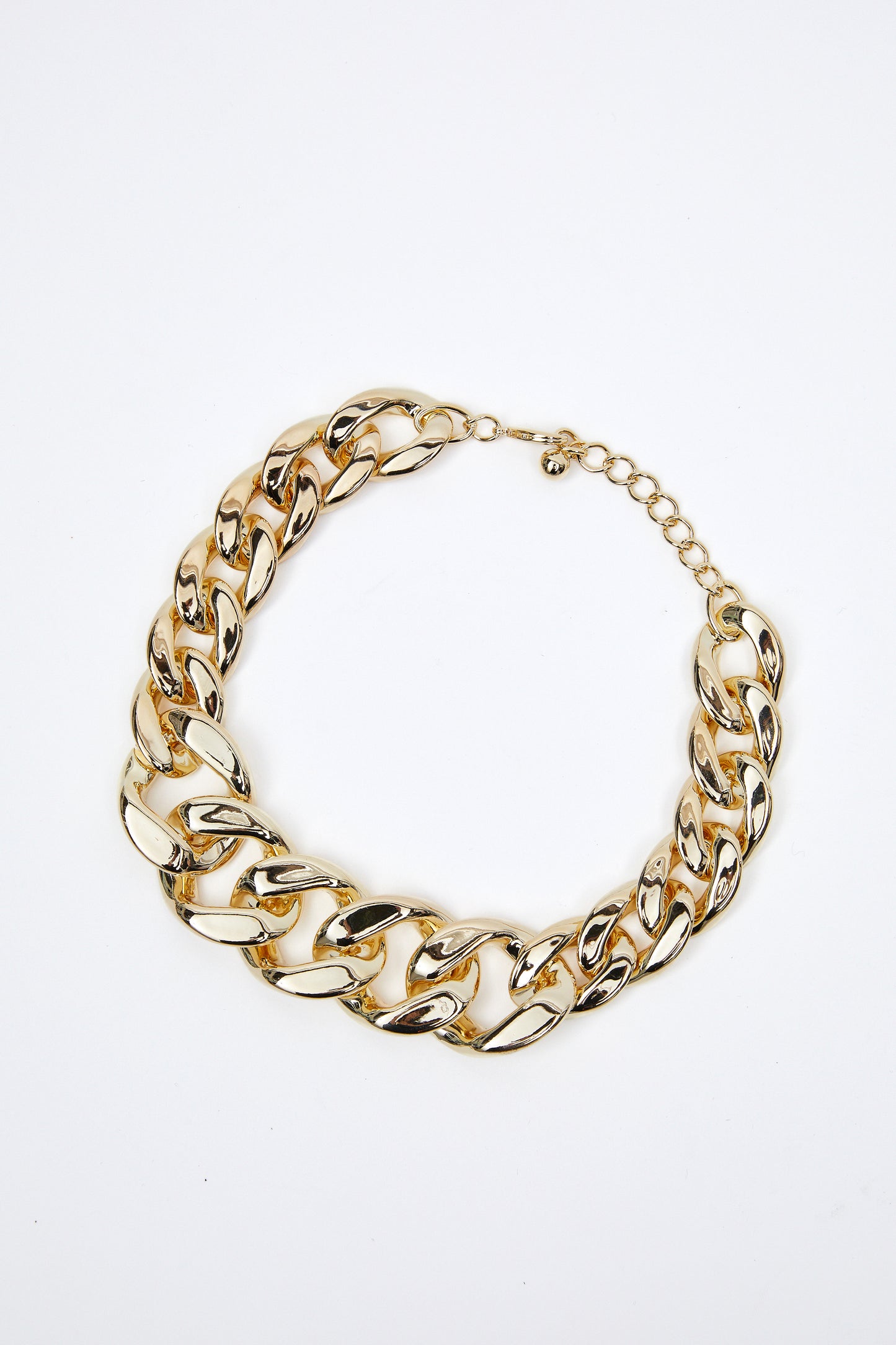 Interlocking Chain Necklace, Gold