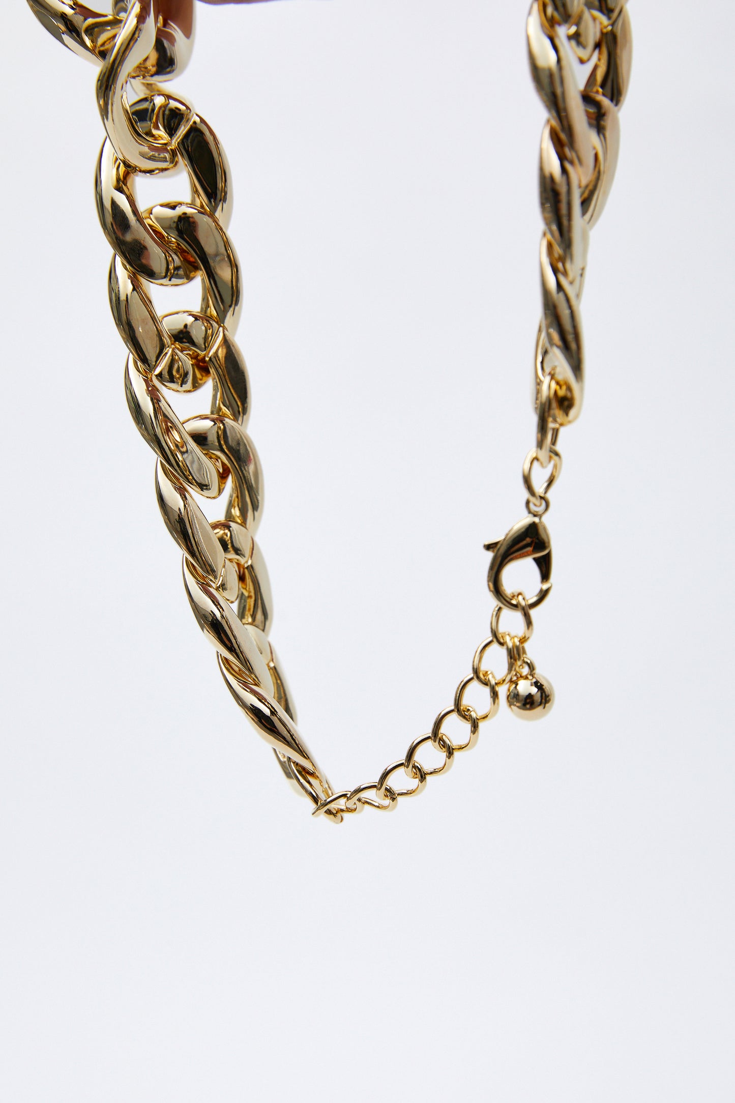 Interlocking Chain Necklace, Gold