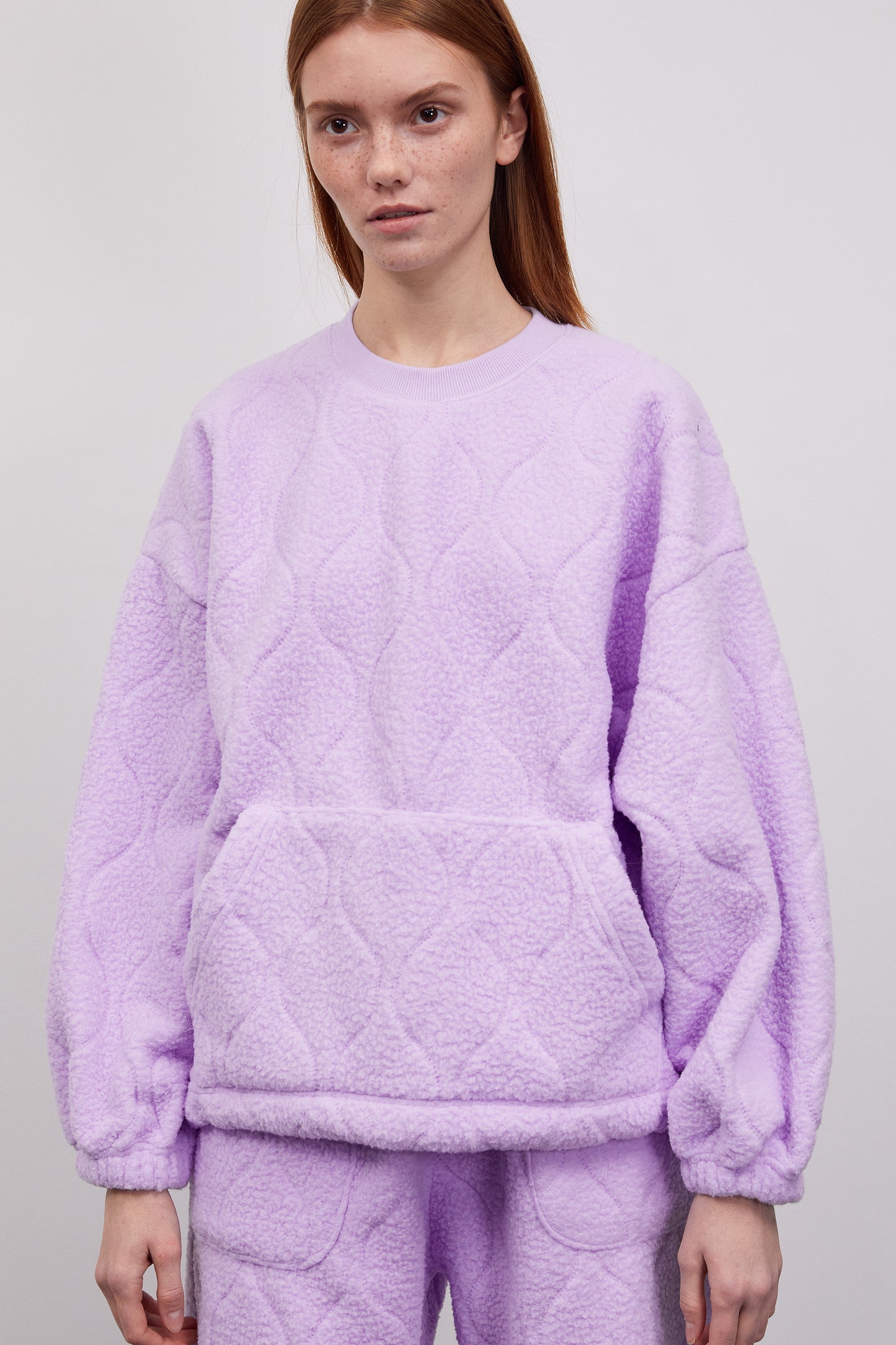 Fleece Sweatshirt, Lilac