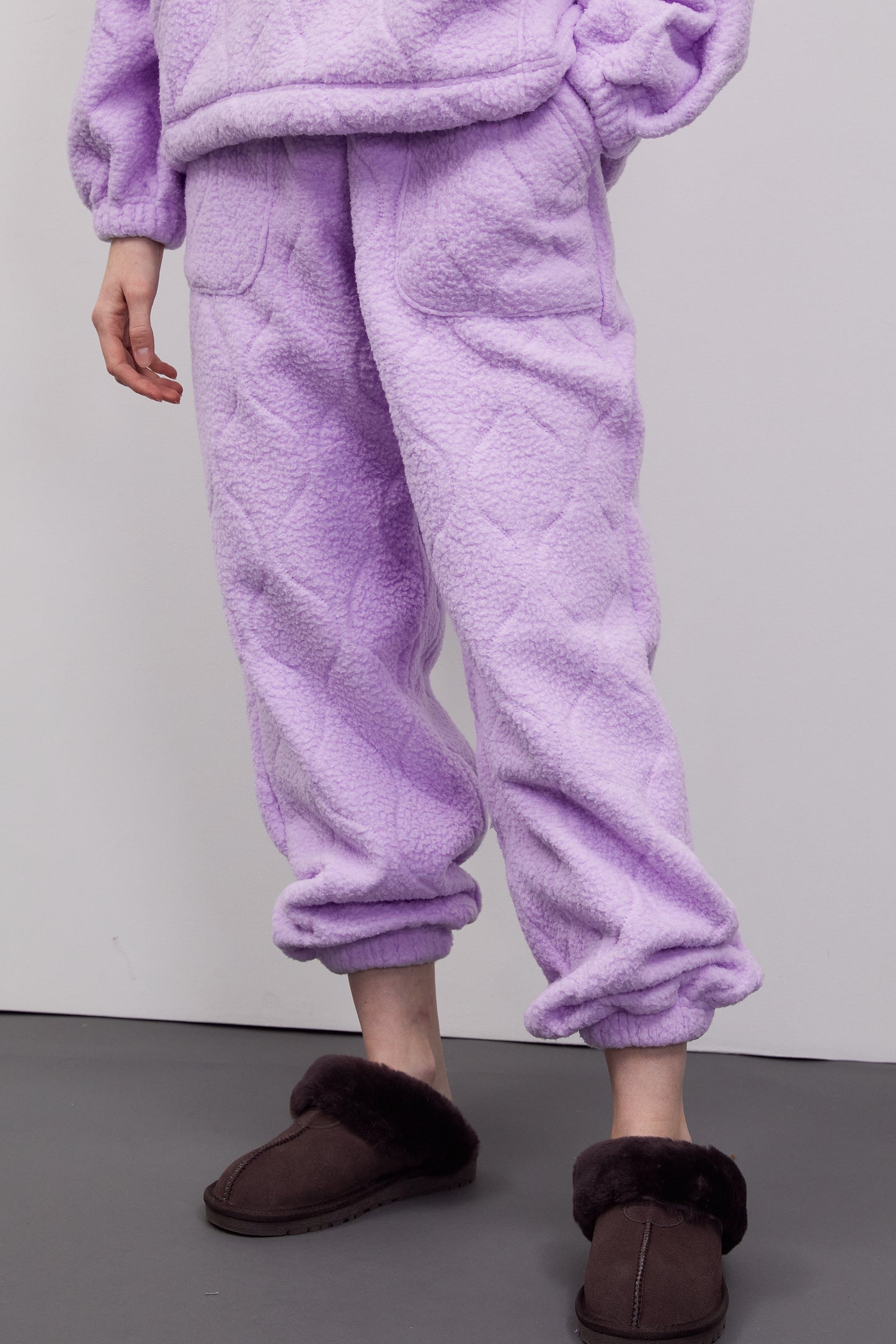 Fleece Sweatpants, Lilac