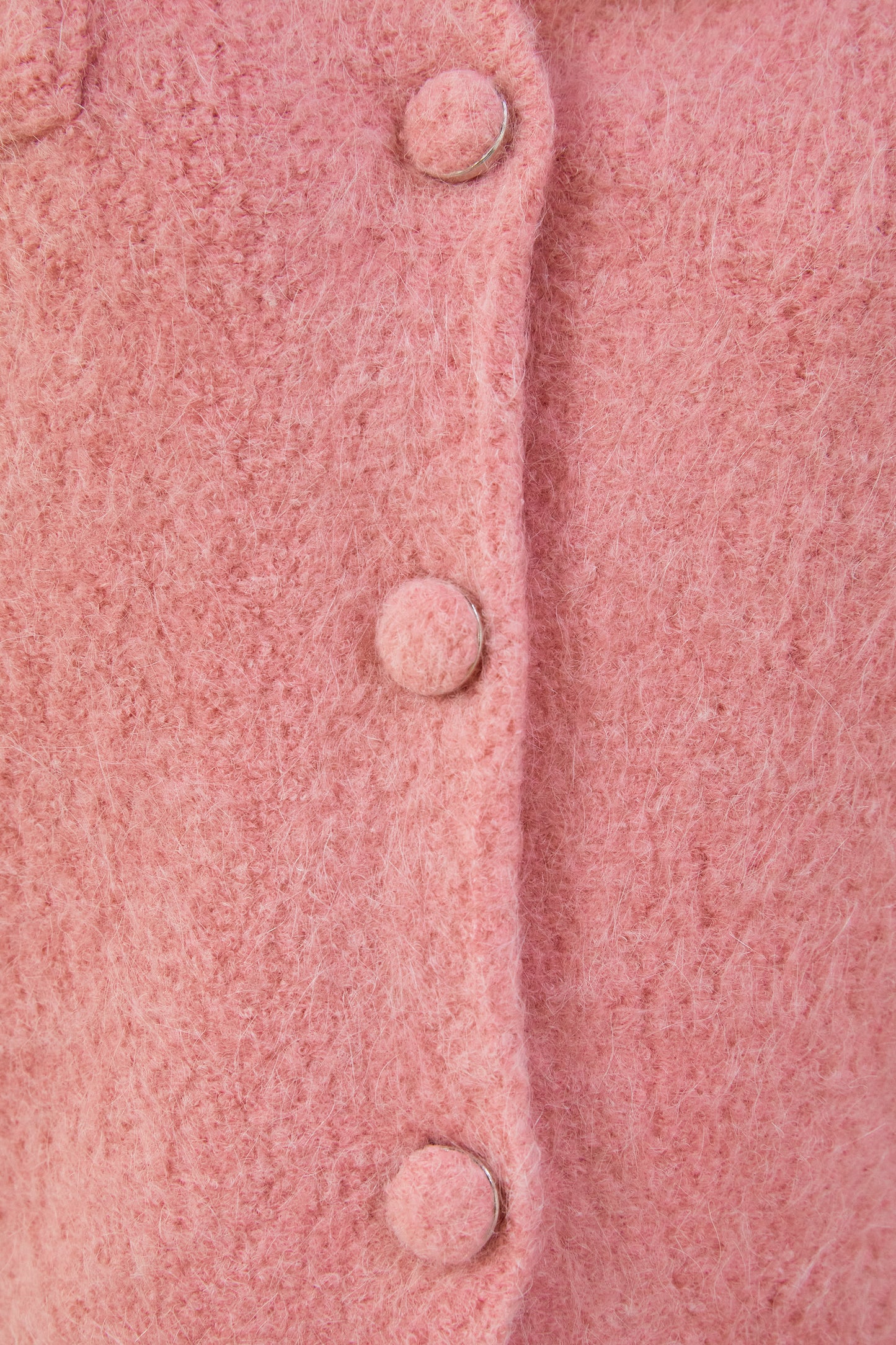 Chenille Button Cardigan, Pink