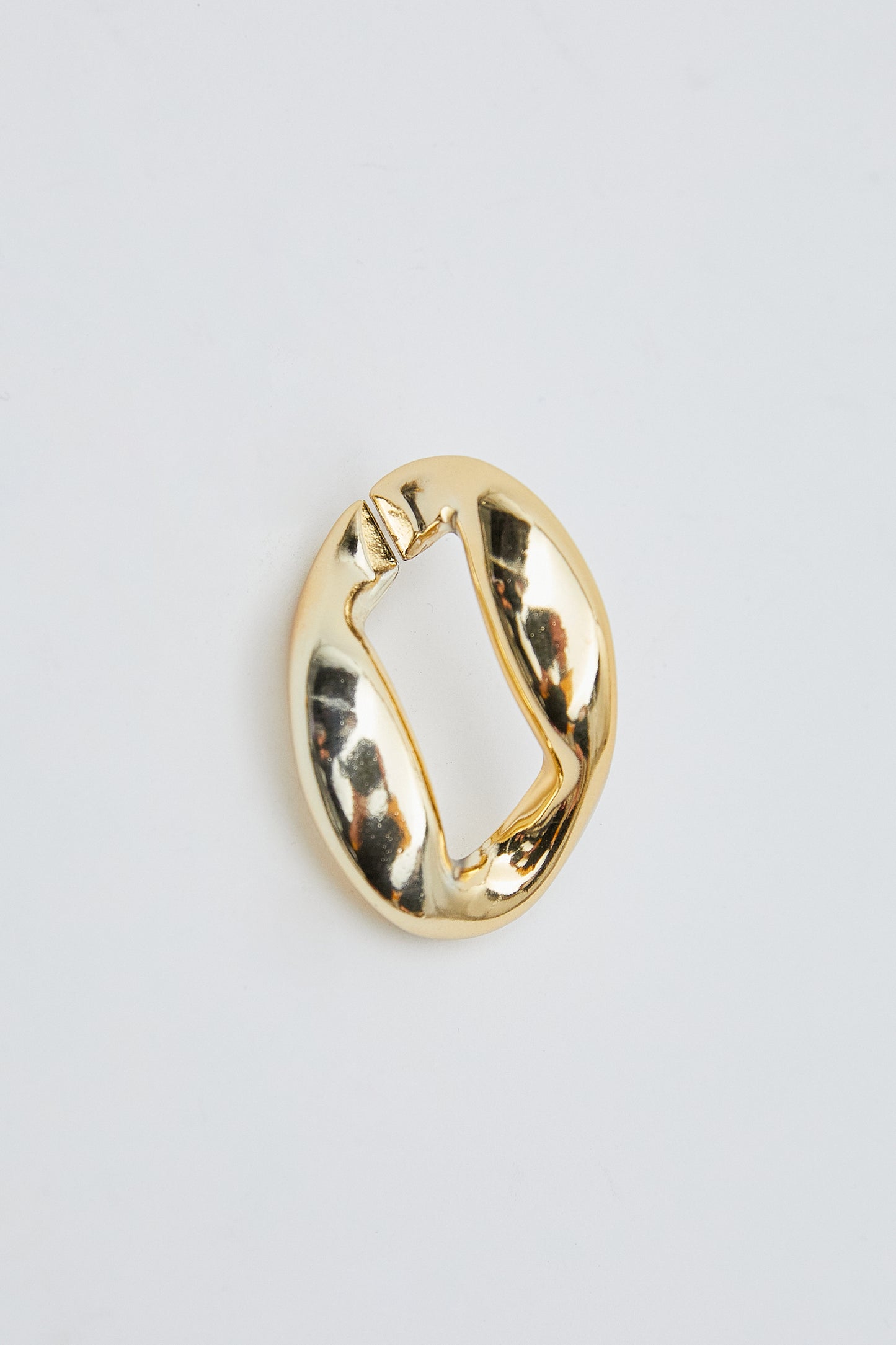 Sculptural Twisted Earring, Gold