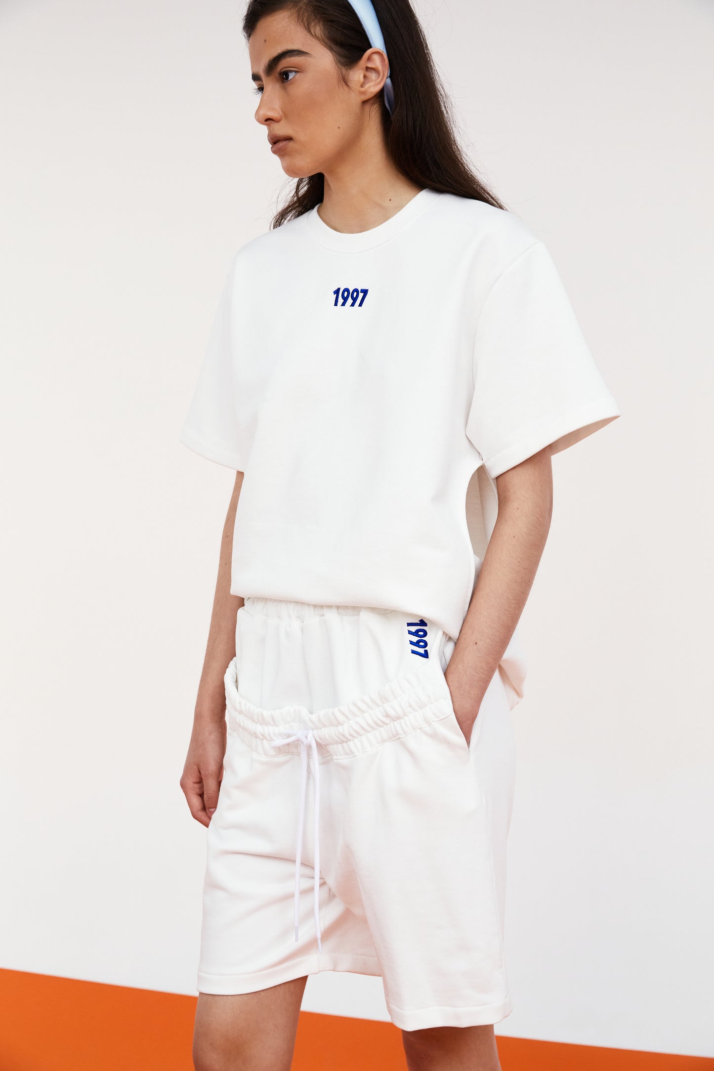 1997 Cutout Waist Boxy T-shirt, White