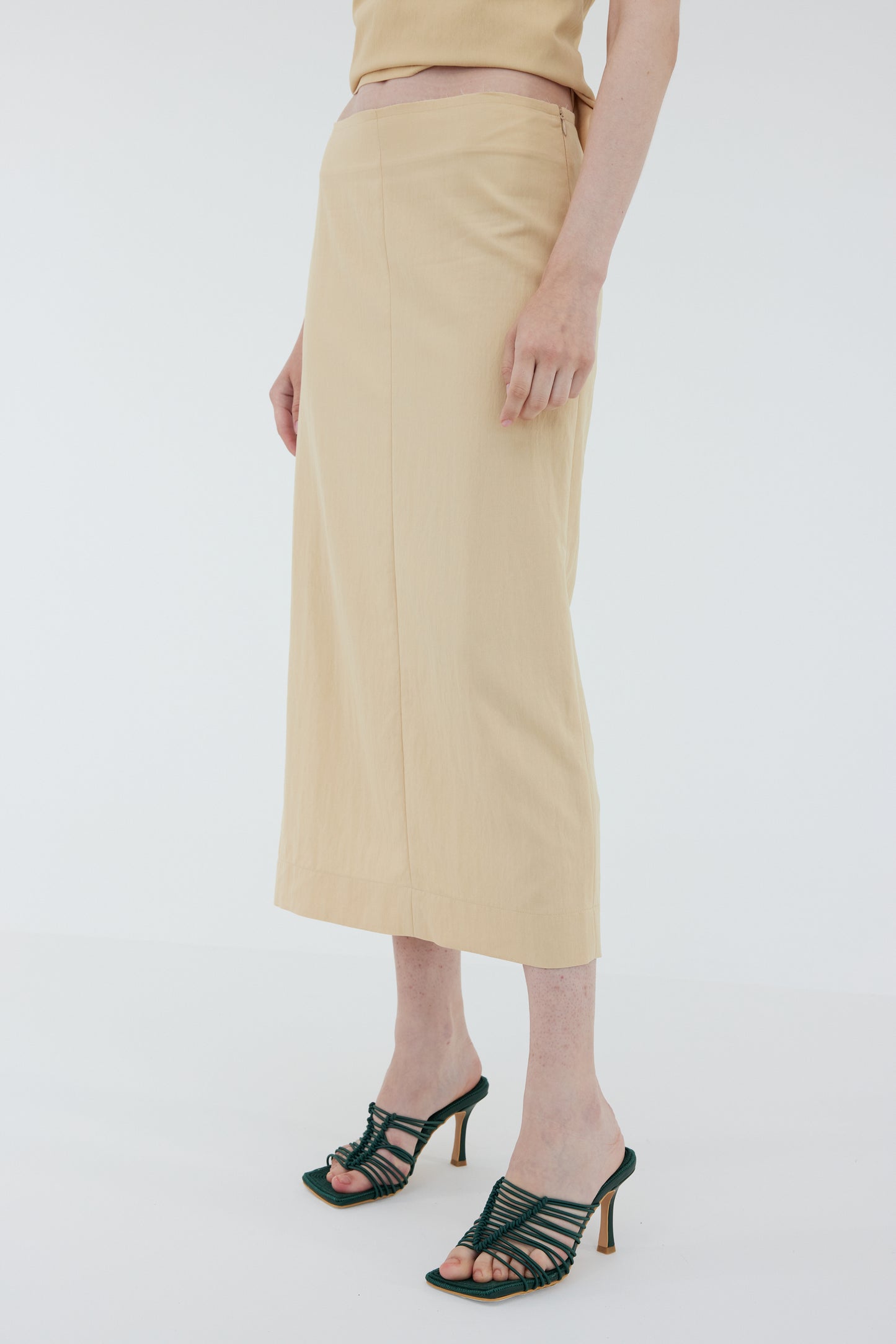 Side Slit Skirt, Shortbread