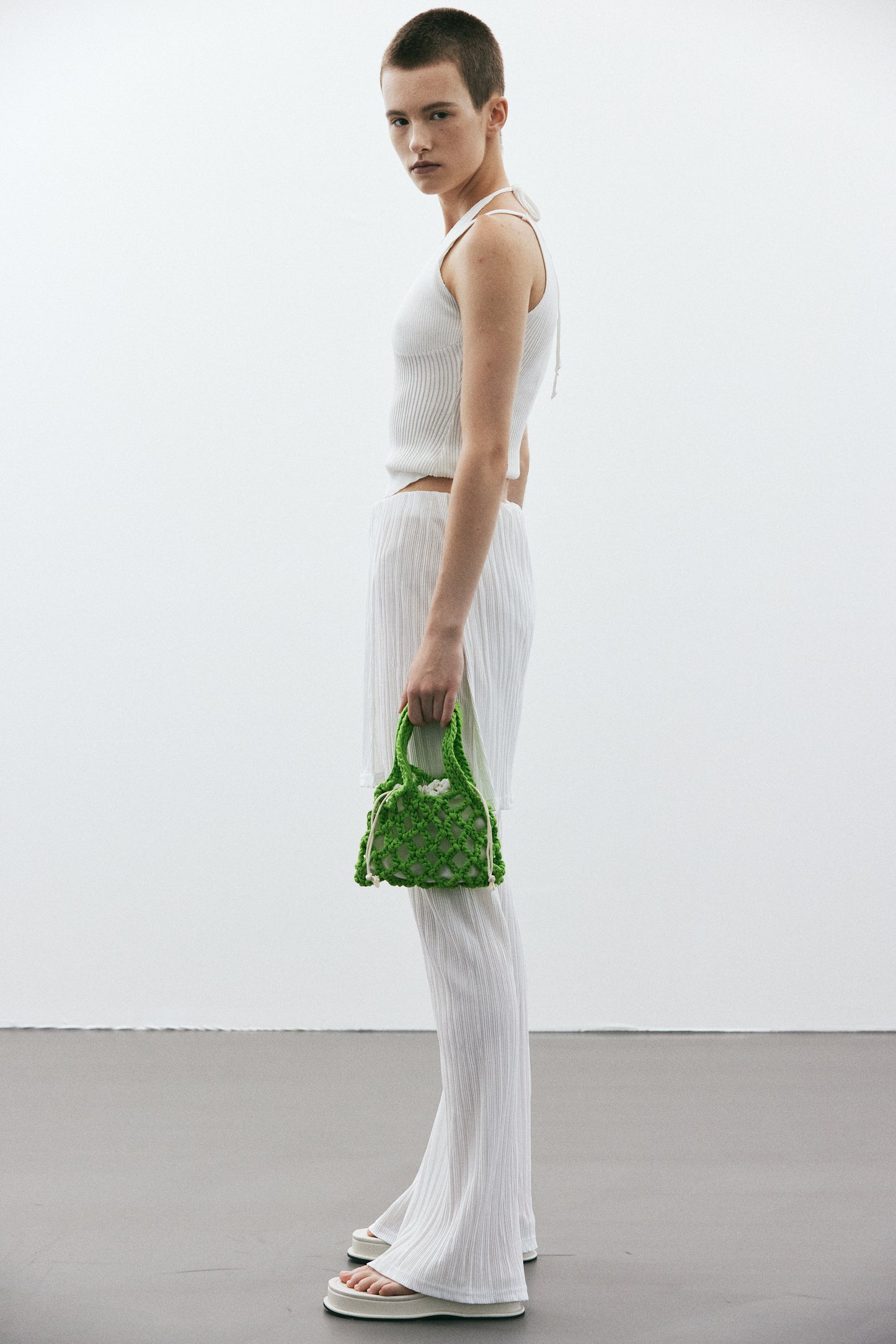 Crochet Micro Bag, Lime