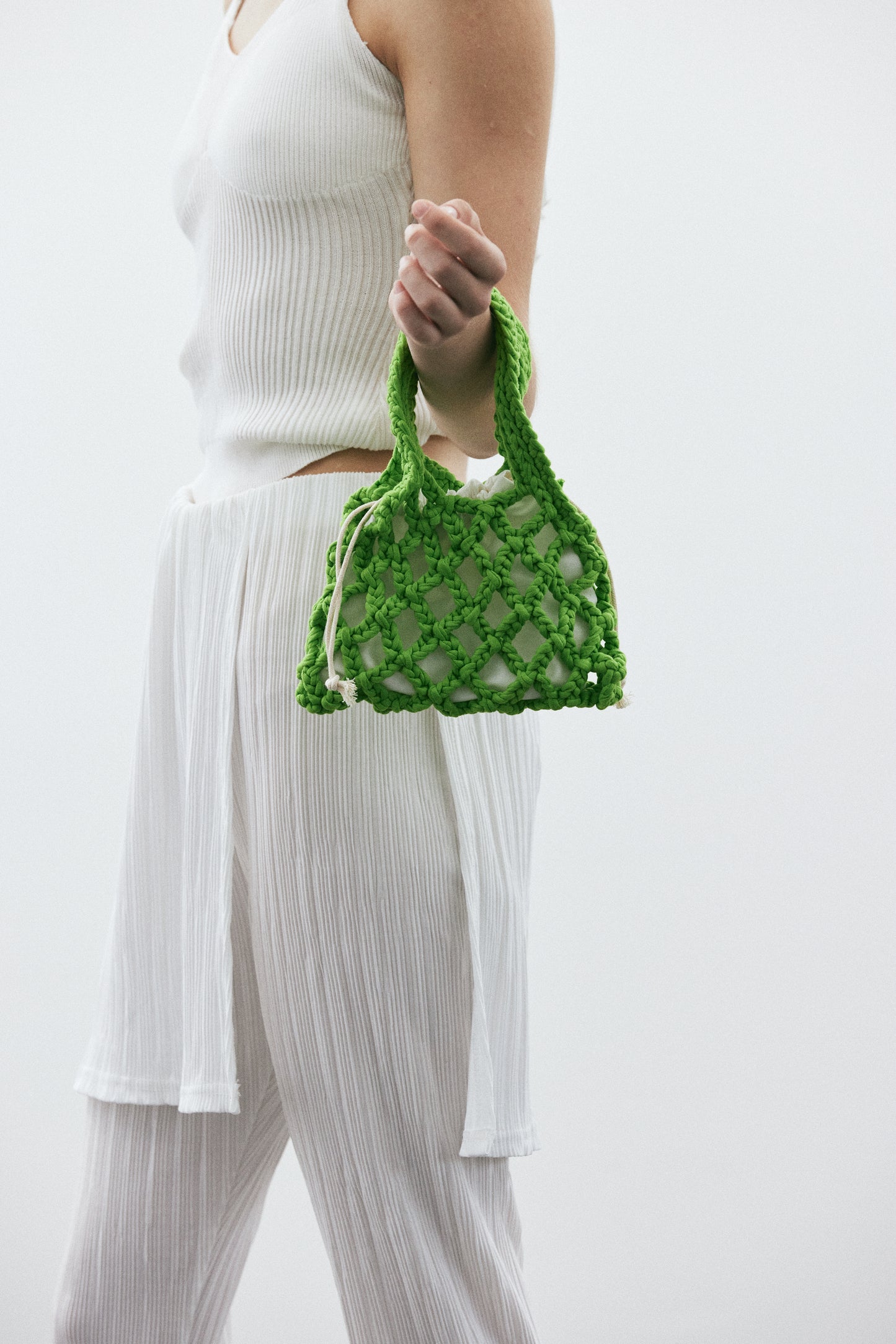 Crochet Micro Bag, Lime